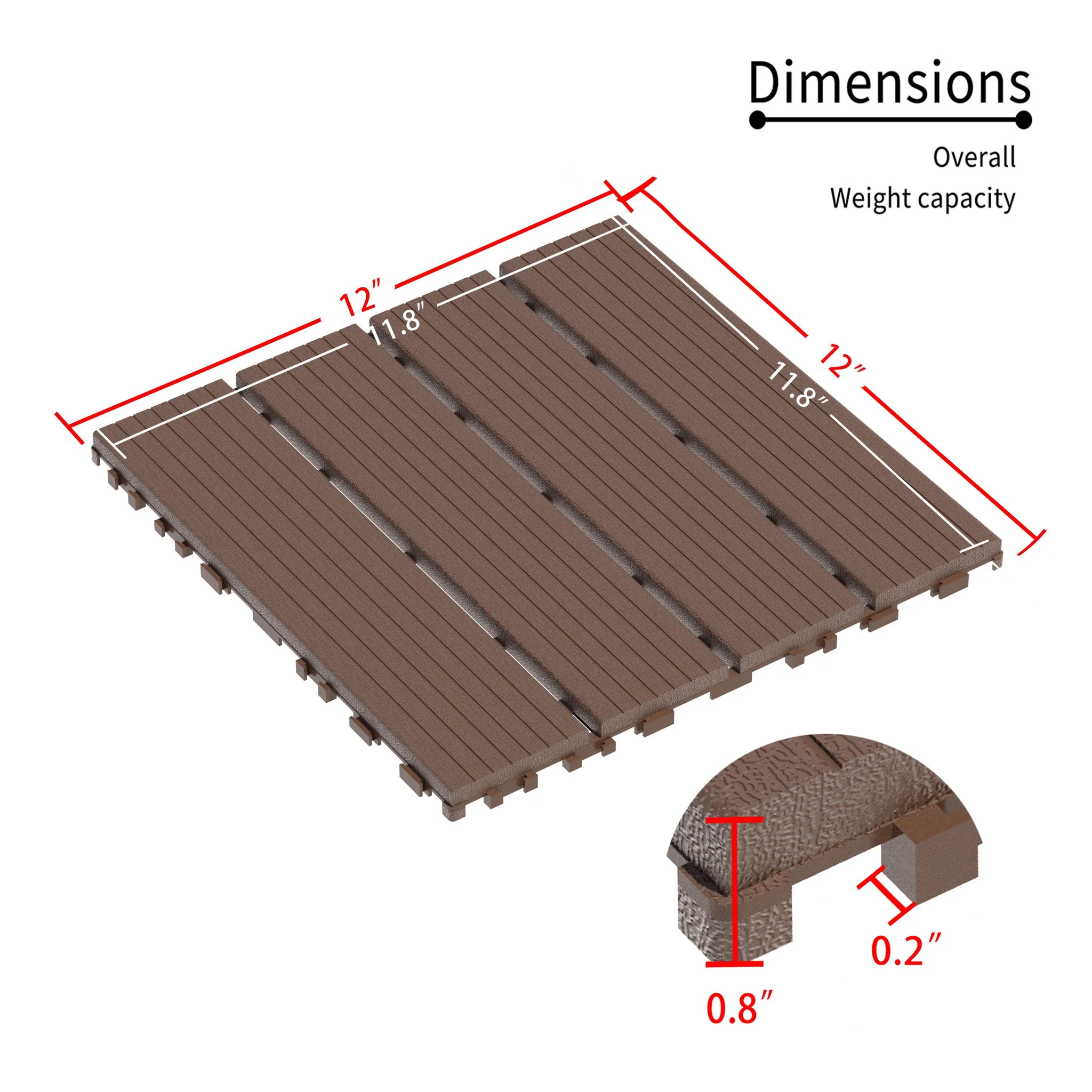 Interlocking Deck Tiles 44 Pack - Image 6