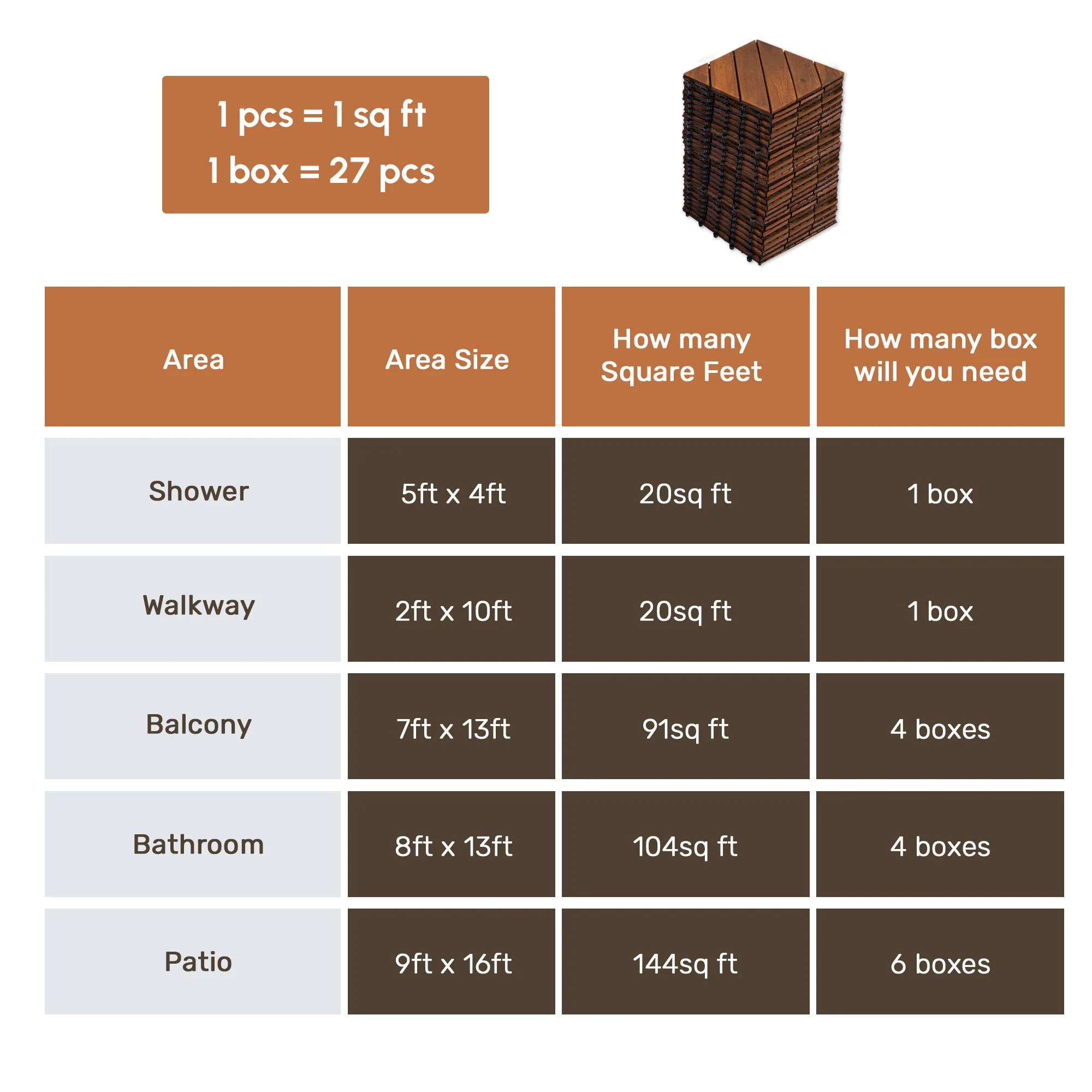 Interlocking Deck Tiles, Diagonal Pattern Outdoor Decking - Image 6