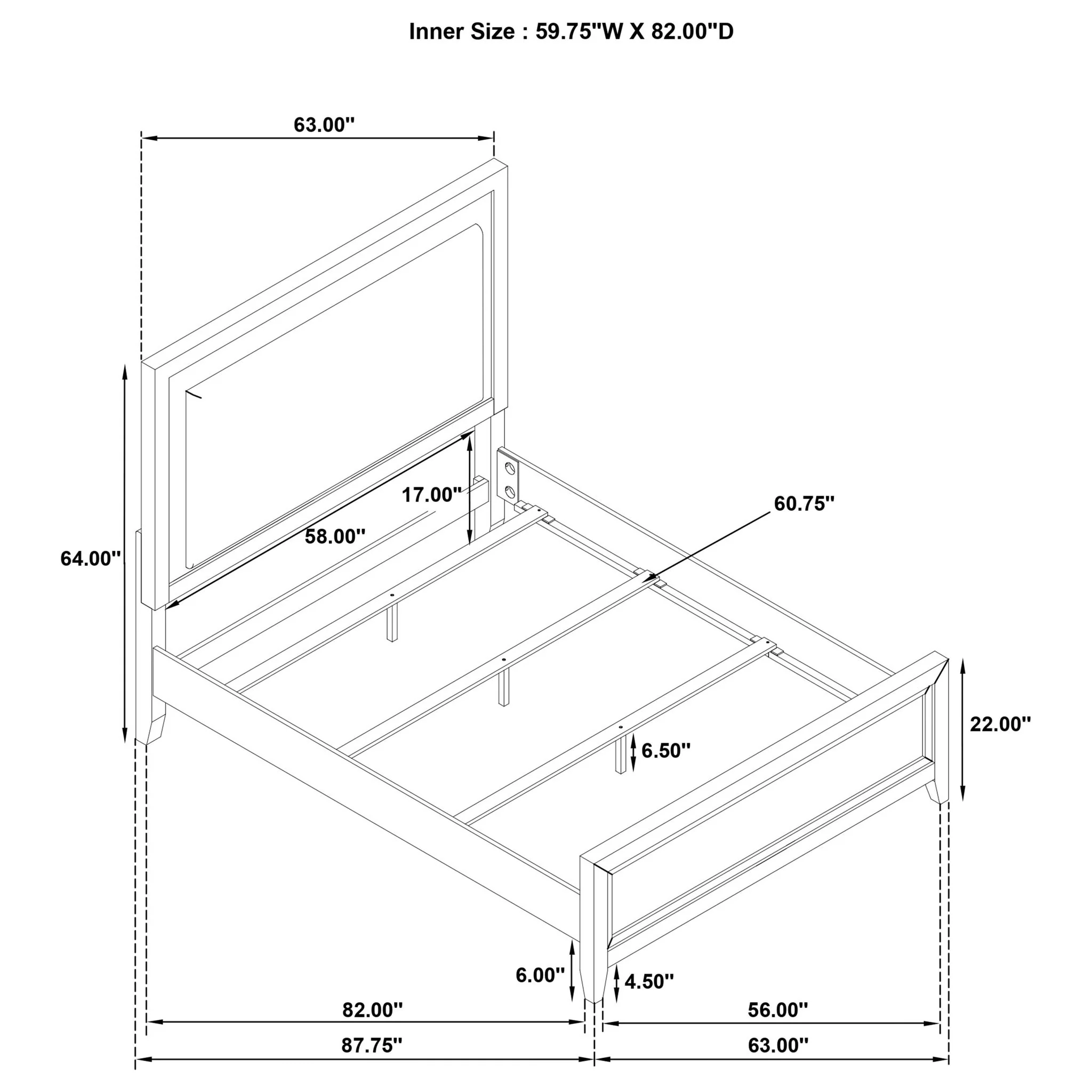 Inverness - Panel Bed With Padded Headboard - Image 5