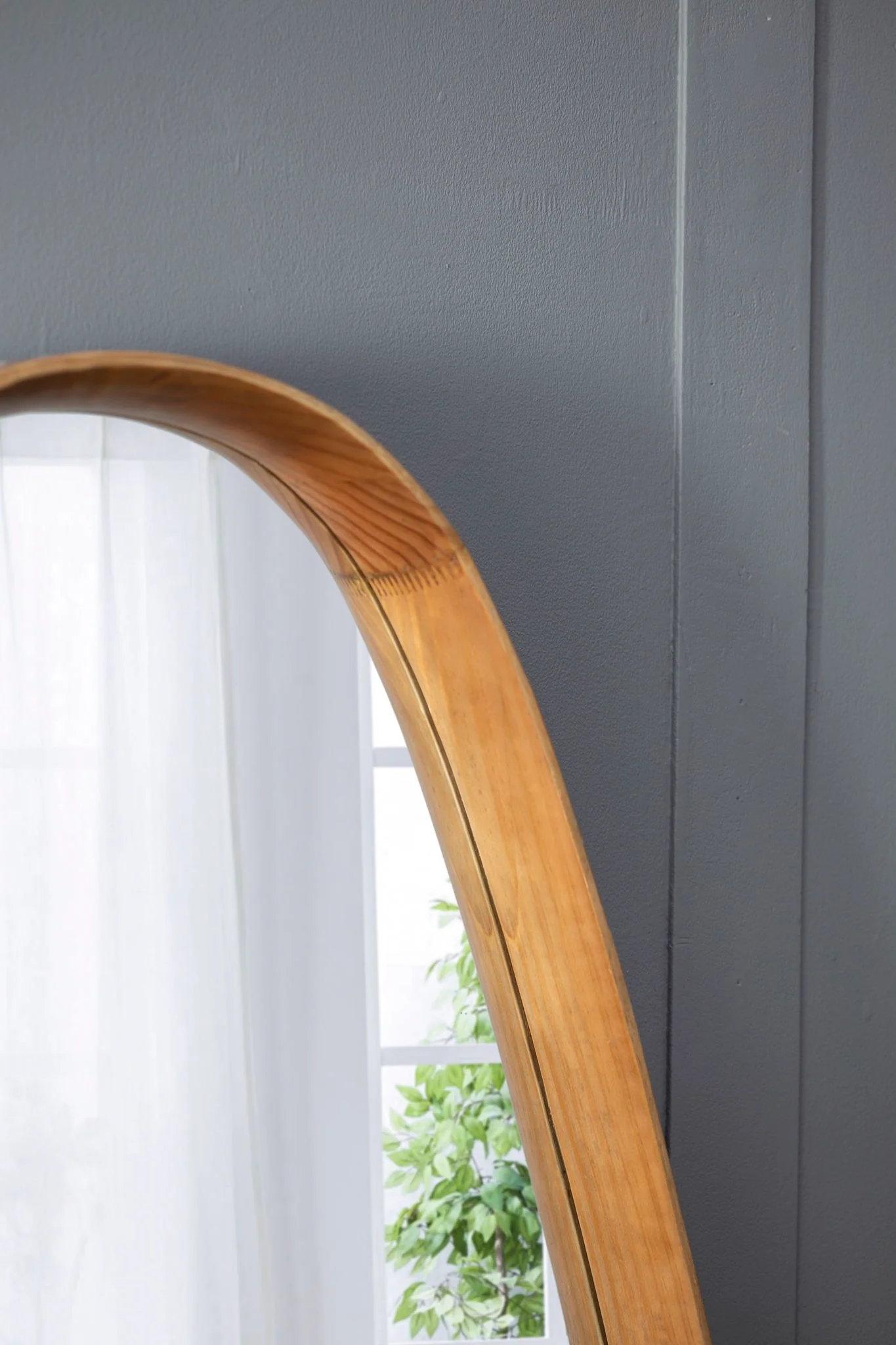 Irrgeular Mirror With Frame, Wall Mirror For Living Room Bathroom Entryway - Brown - Image 4