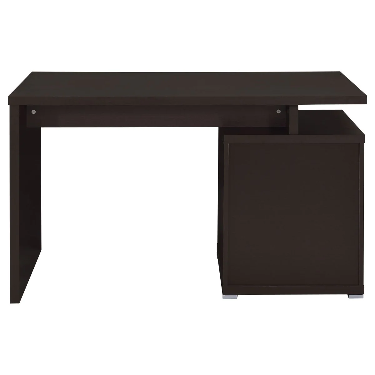 Irving 47-Inch 2-Drawer Office Computer Desk Cappuccino - Image 5