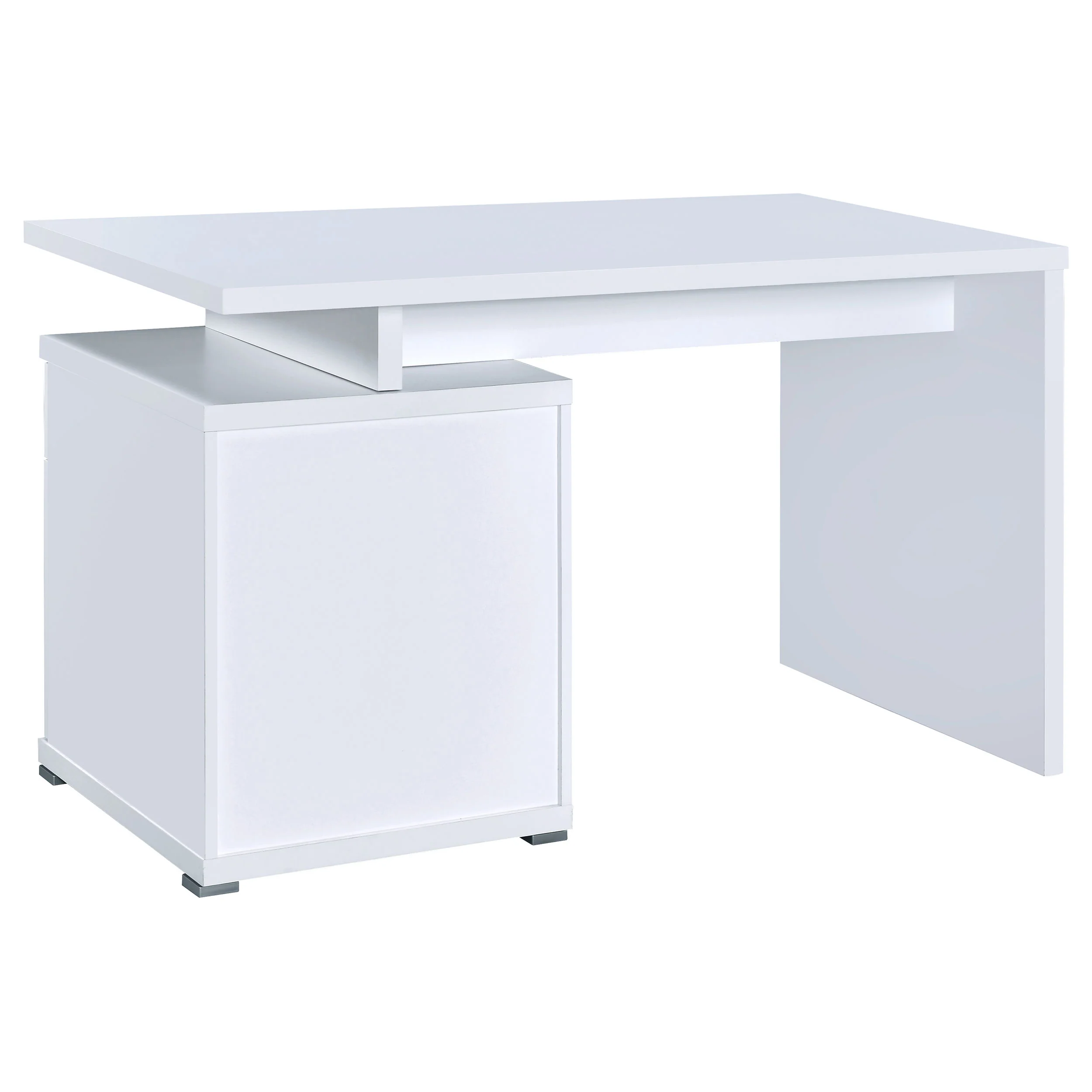 Irving 47-Inch 2-Drawer Office Computer Desk in White - Image 9