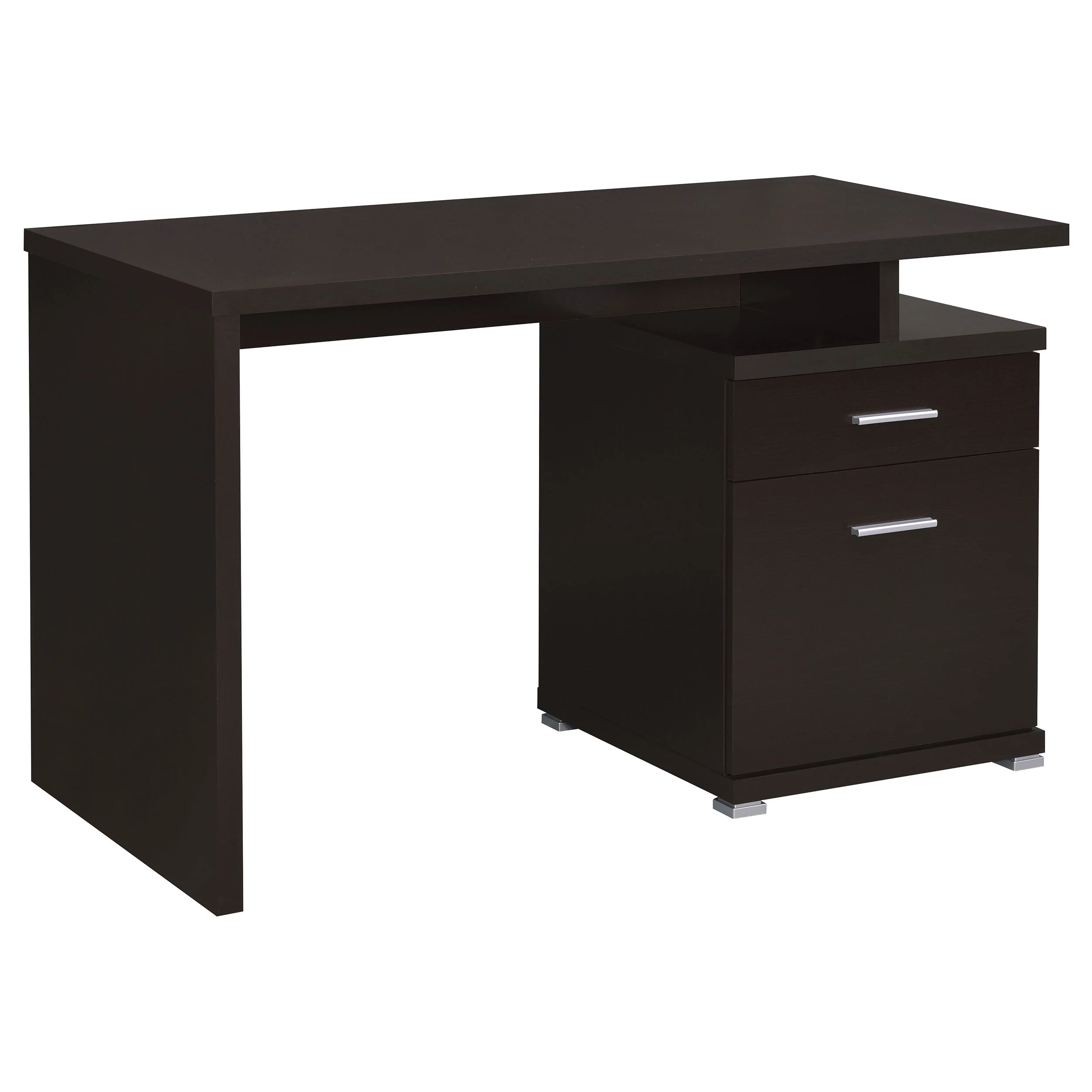 Irving 47-Inch 2-Drawer Office Desk in Cappuccino - Image 5