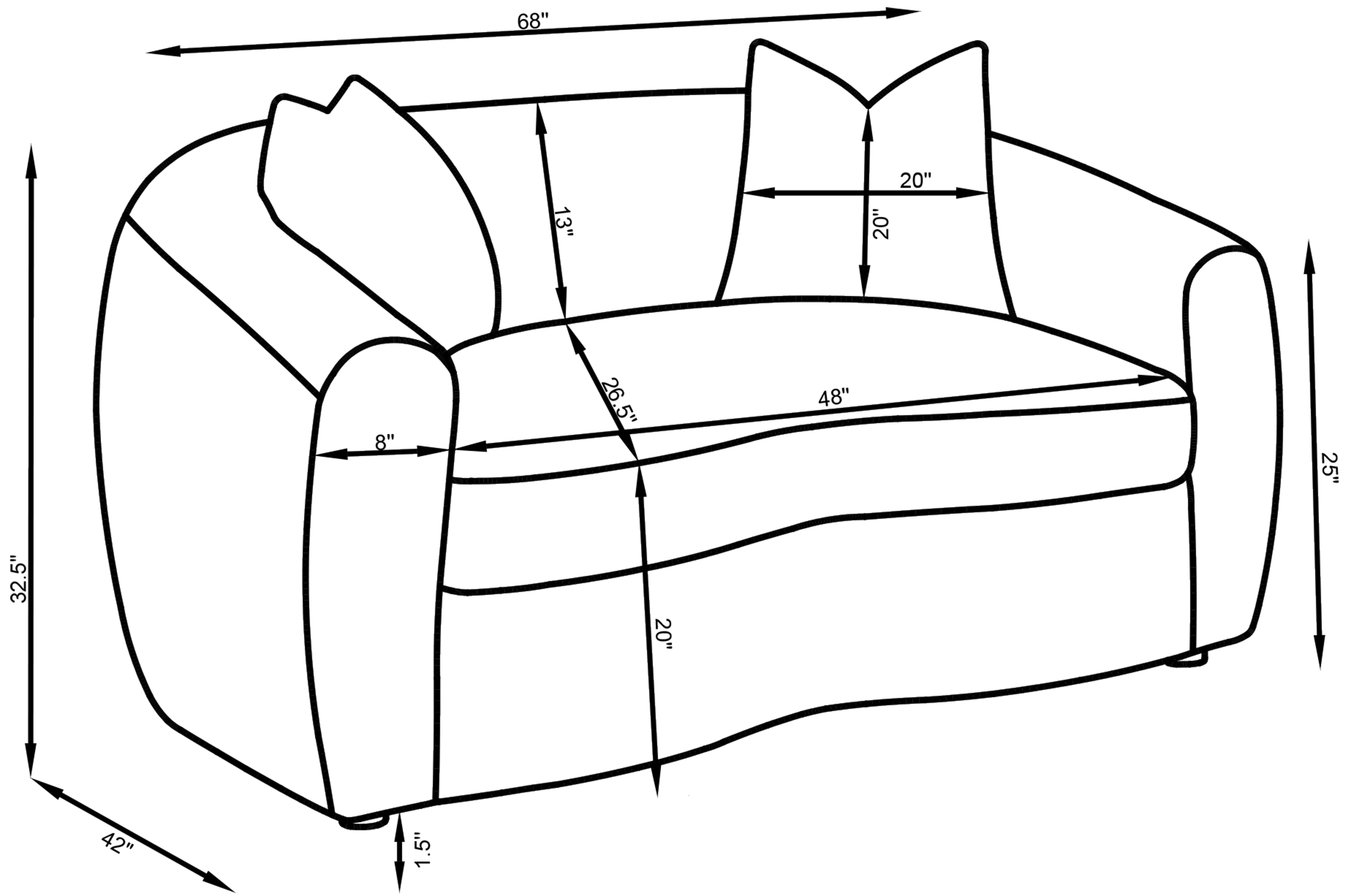 Isabella 2-Piece Faux Sheepskin Sofa Set in Ivory - Image 12