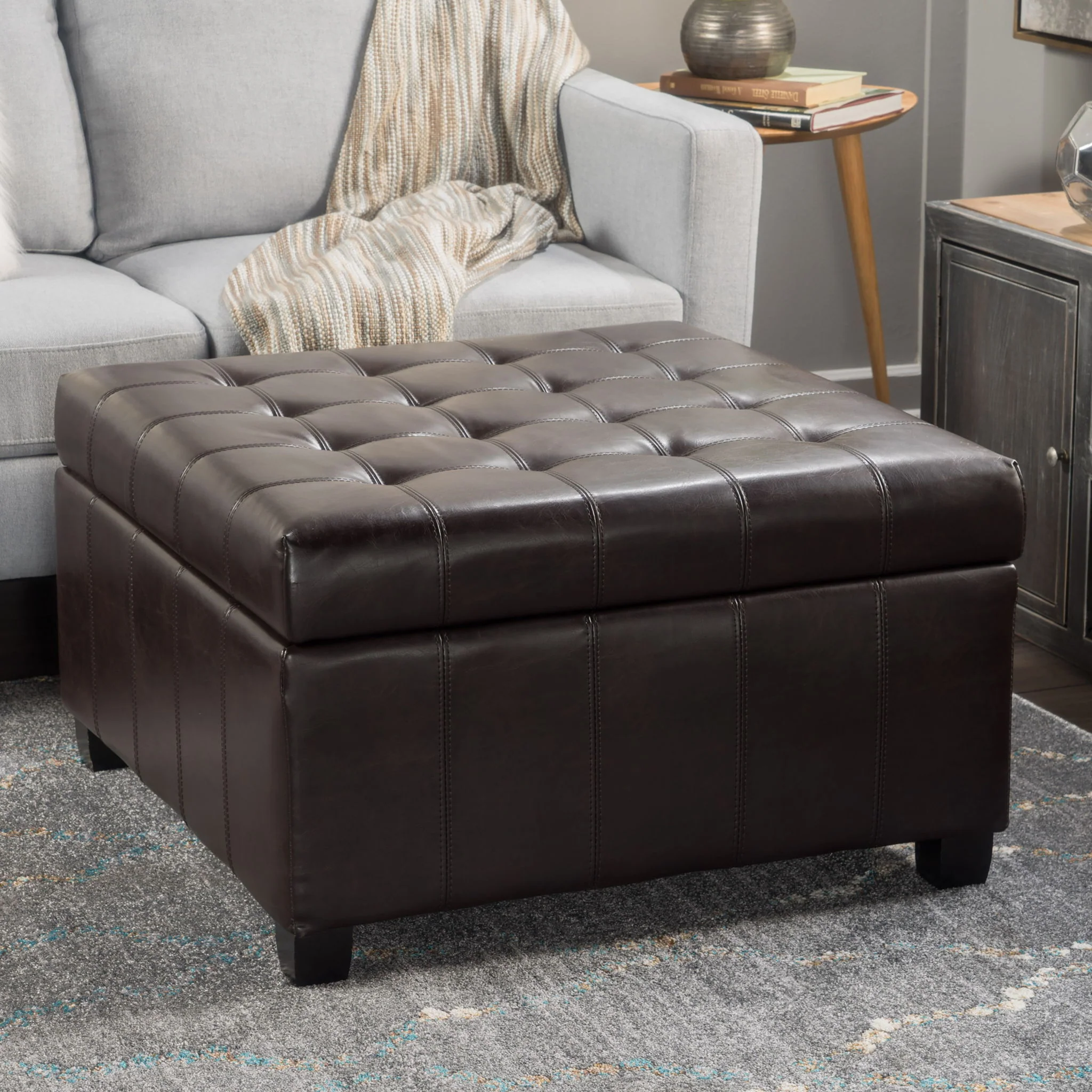Isabella - Contemporary Ottoman With Storage - Image 17