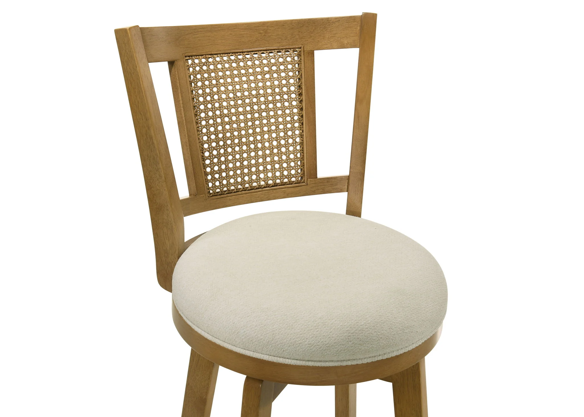 Isla - 26" Amber Glow Counter Height Rubberwood Swivel Barstool - Image 6