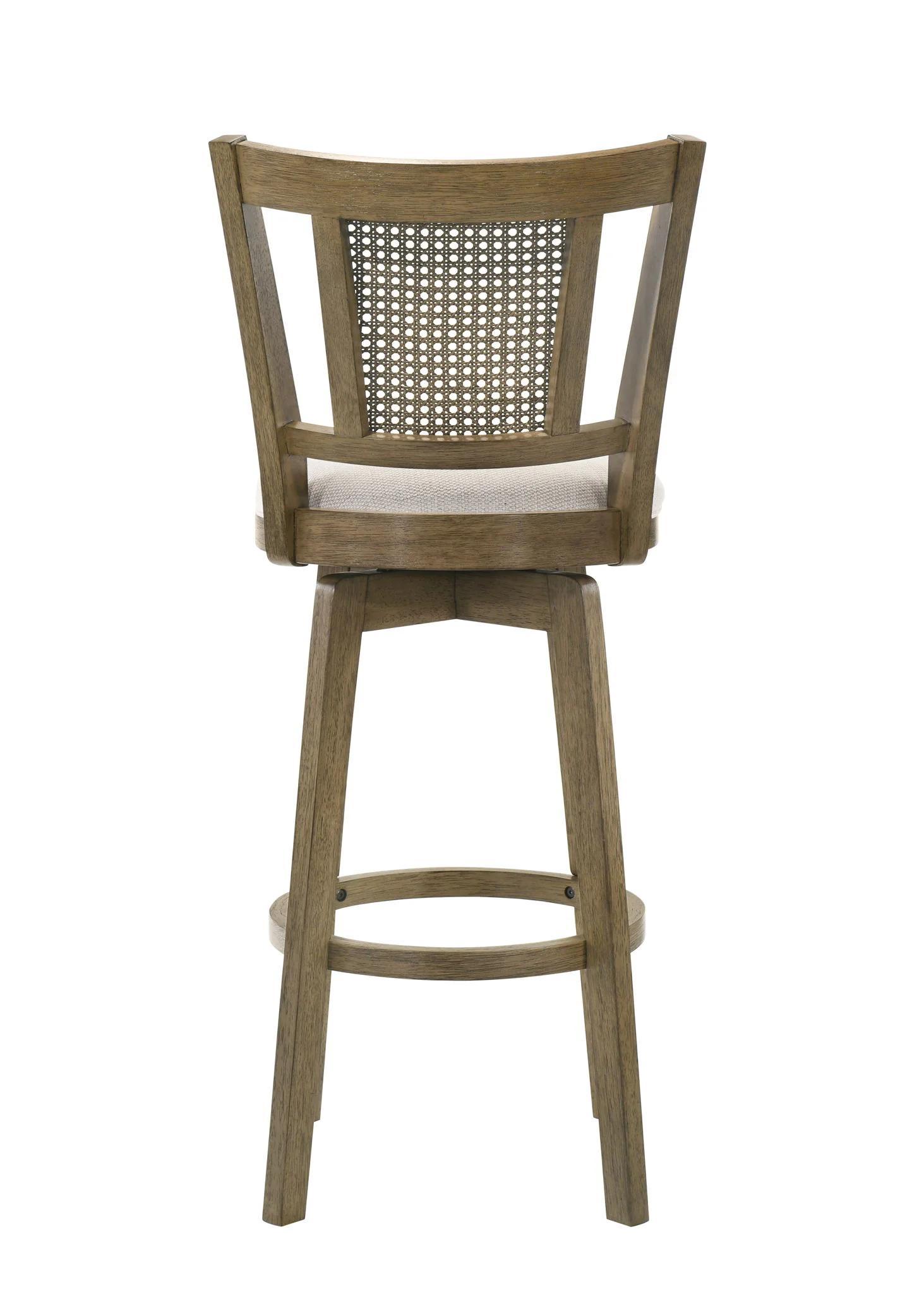 Isla - 26" Putty Brown Counter Height Rubberwood Swivel Barstool - Image 13
