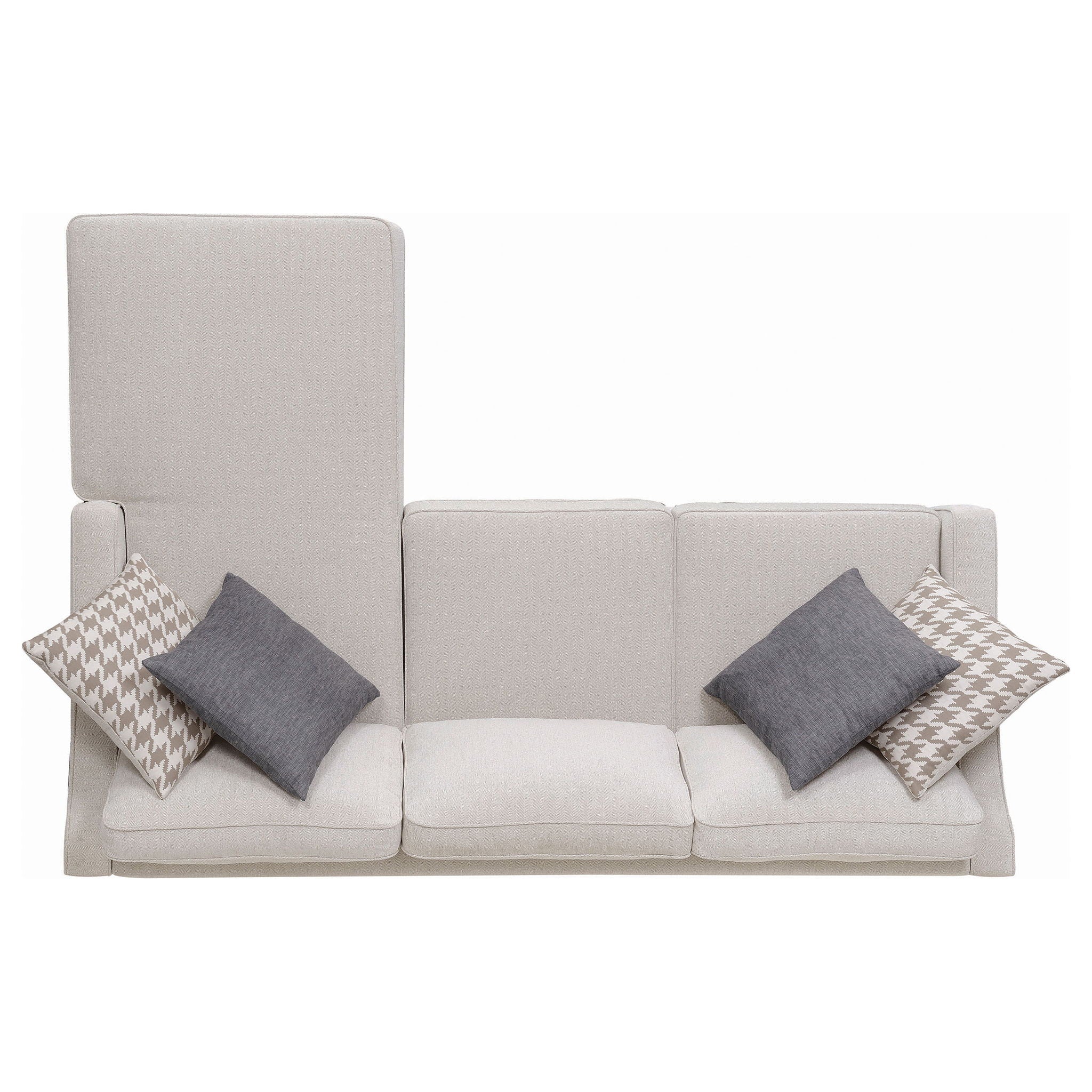 Isla - L-Shaped Sectional Sofa With Pillows - Beige - Image 9