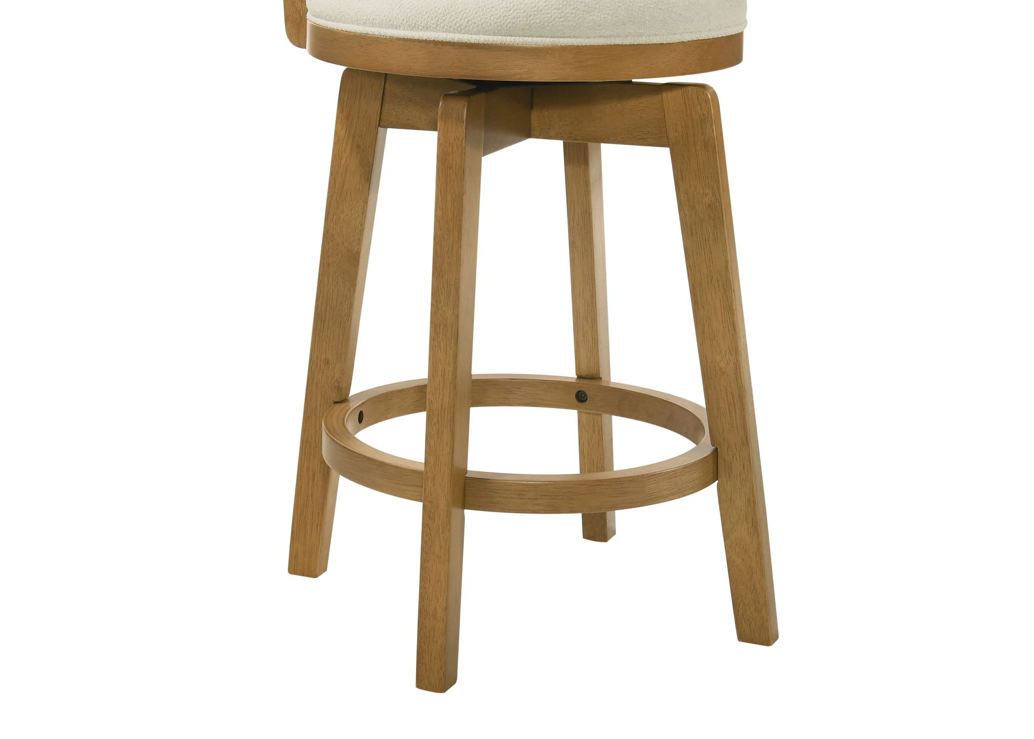 Isla - 30" Amber Glow Bar Height Rubberwood Swivel Barstool - Image 6