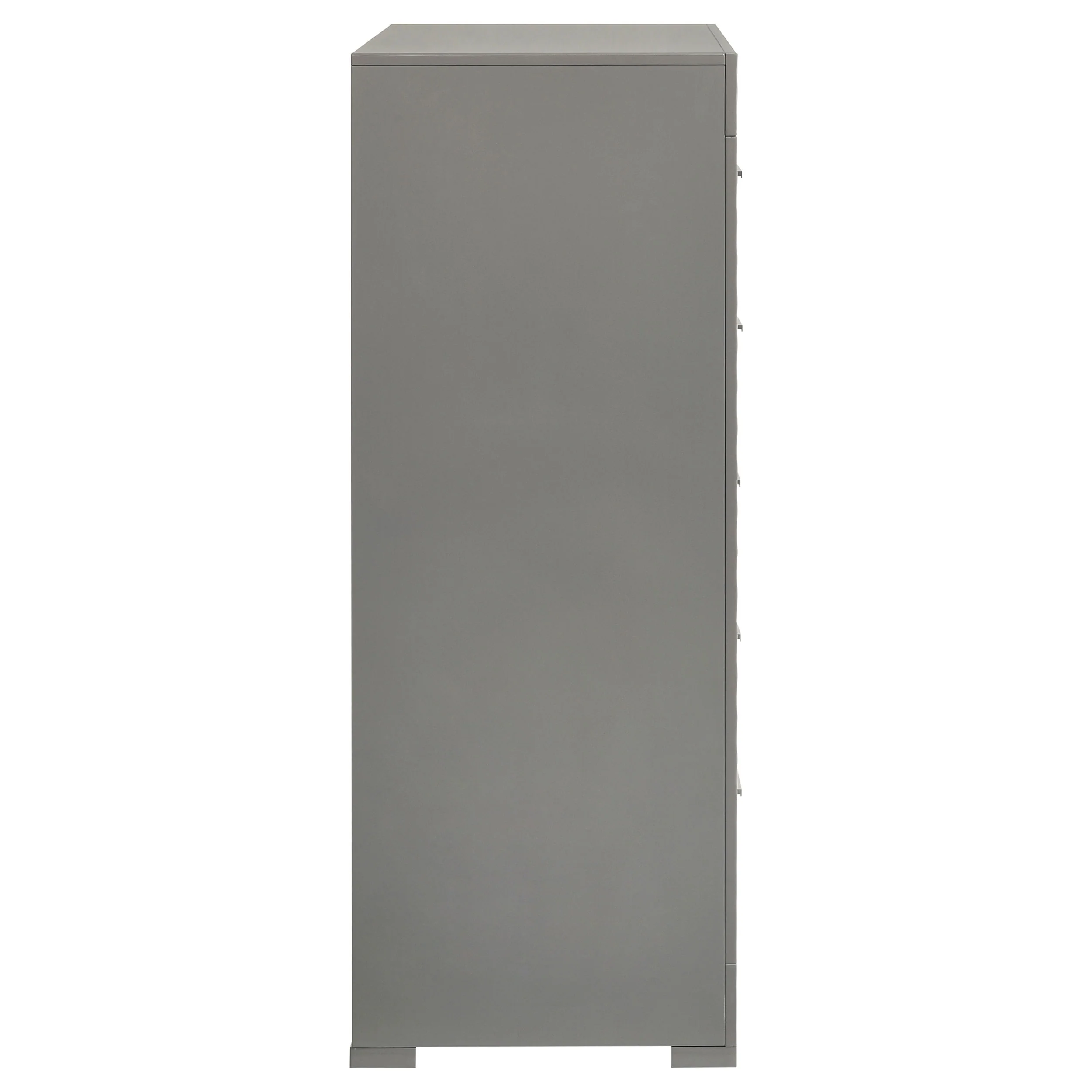 Ives 5-Drawer Chest of Drawers - Grey High Gloss - Image 9