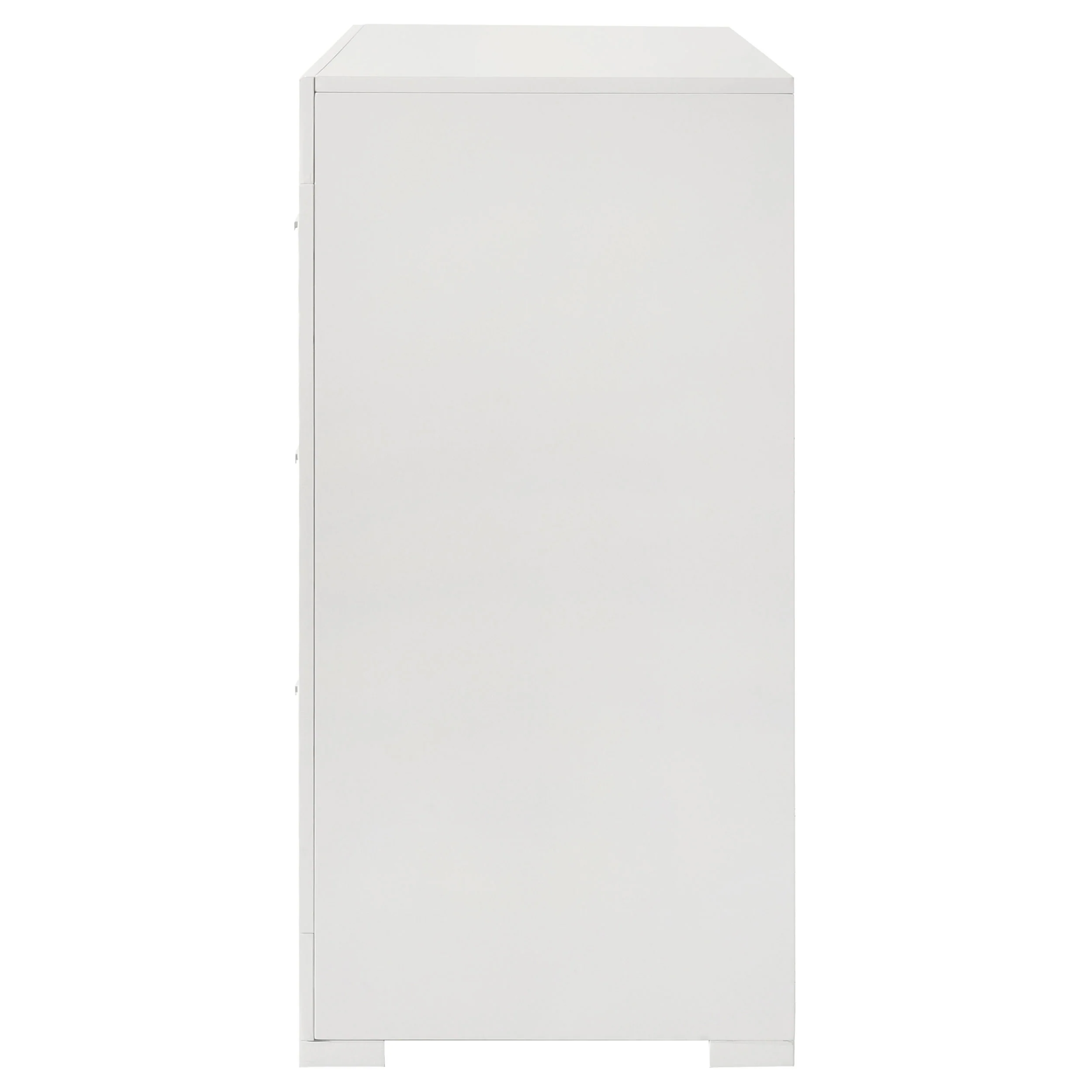 Ives 6-Drawer Dresser Cabinet, White High Gloss - Image 4