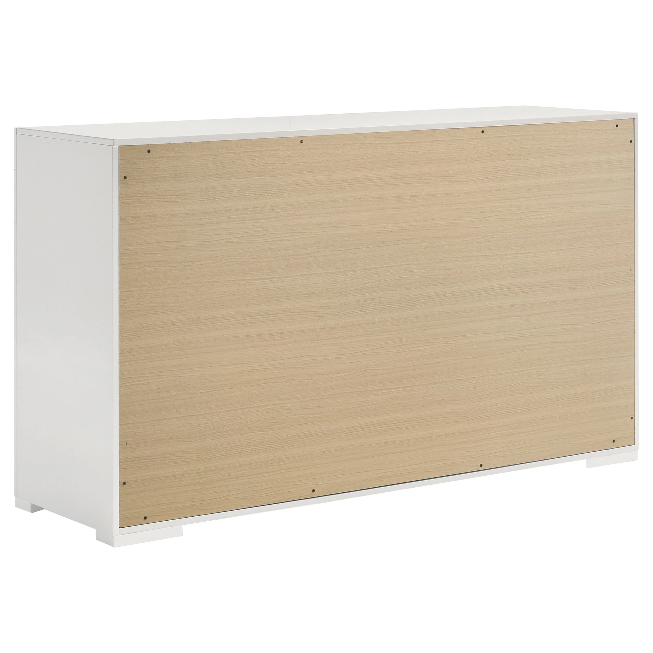 Ives 6-Drawer Dresser Cabinet, White High Gloss - Image 7