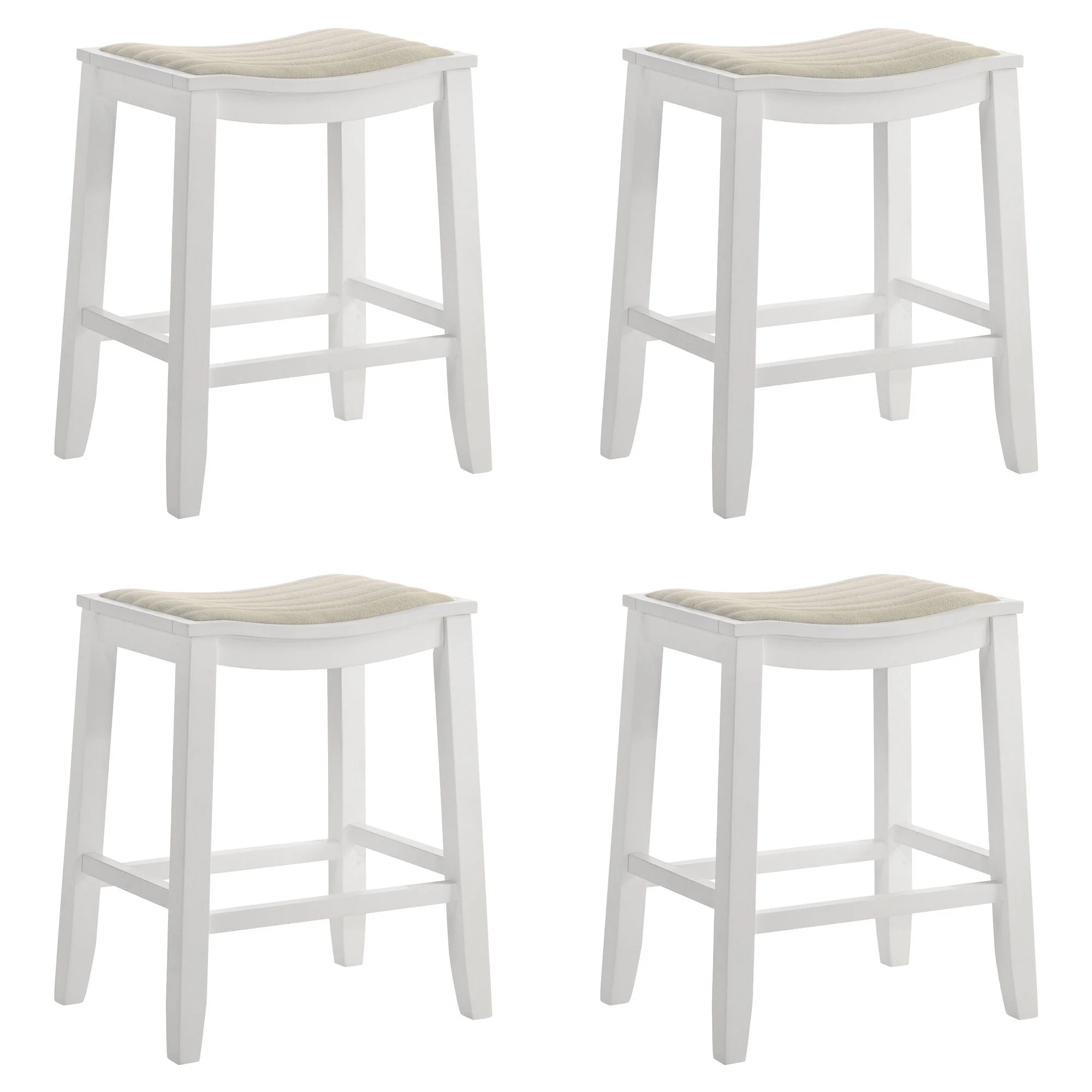 Iyani - Coastal Modern Wood Counter Height Kitchen Bar Stool - Image 2