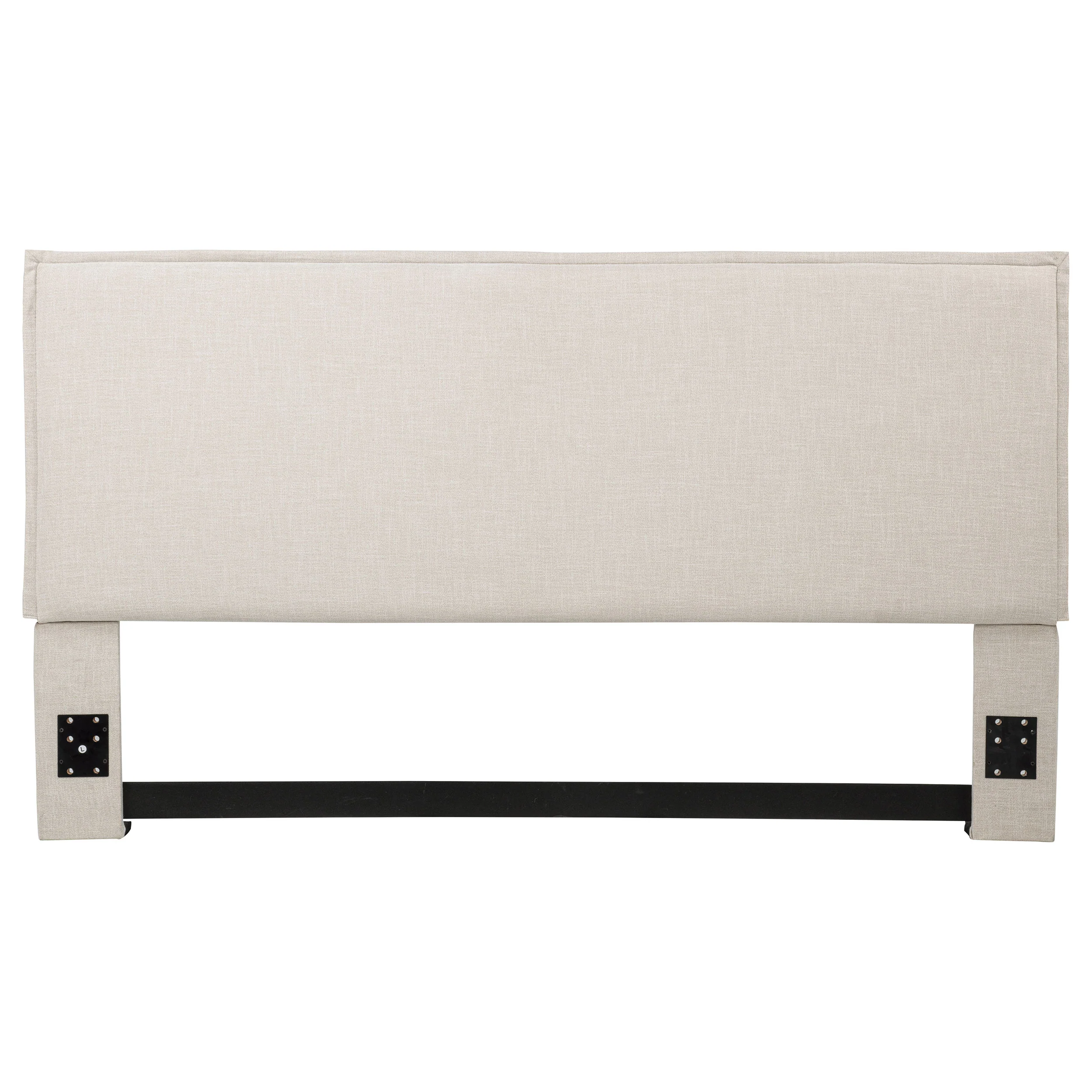 Izzy Upholstered King Panel Headboard in Sand - Image 4