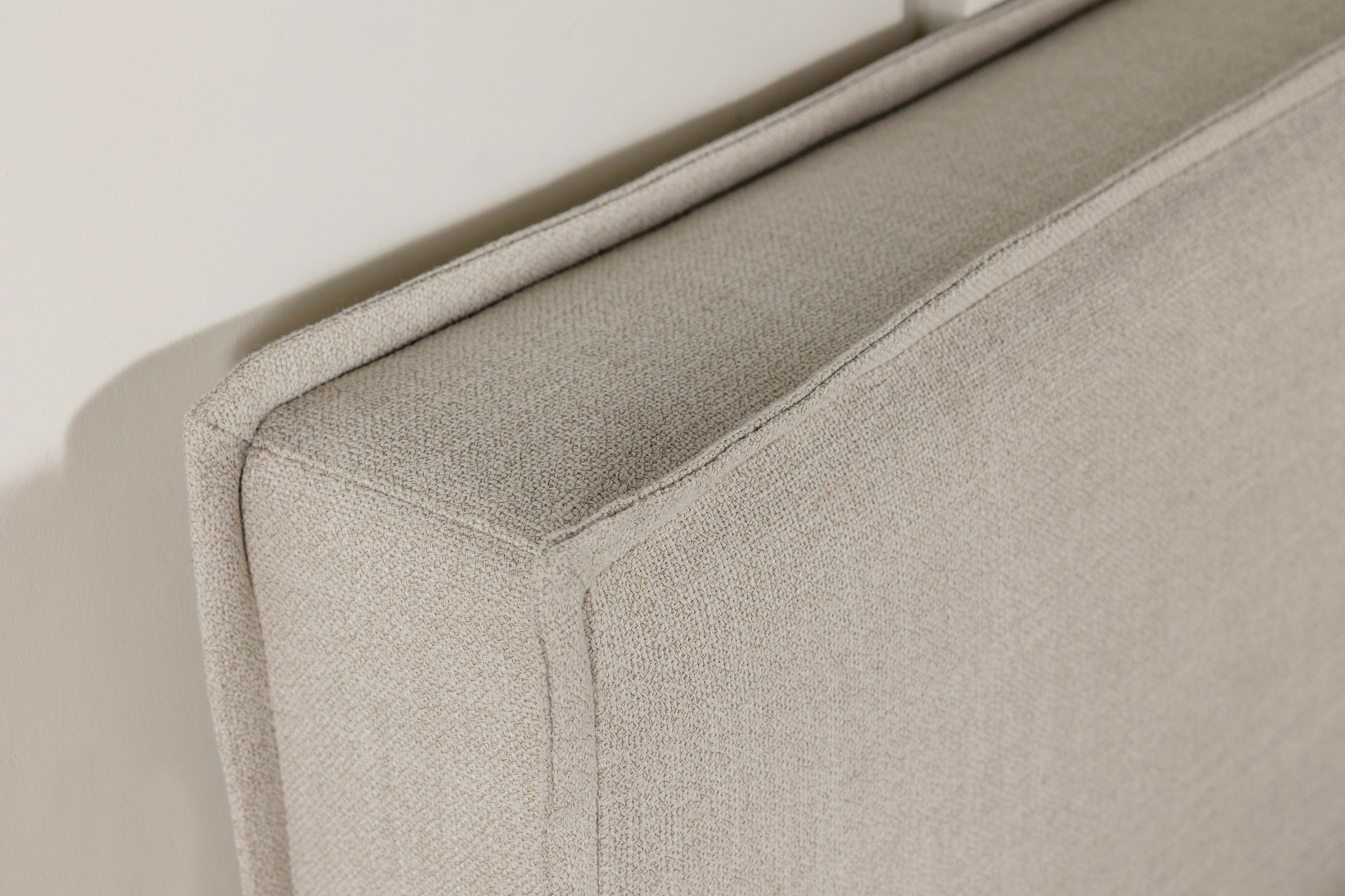 Izzy Upholstered Twin Panel Headboard in Sand - Image 7