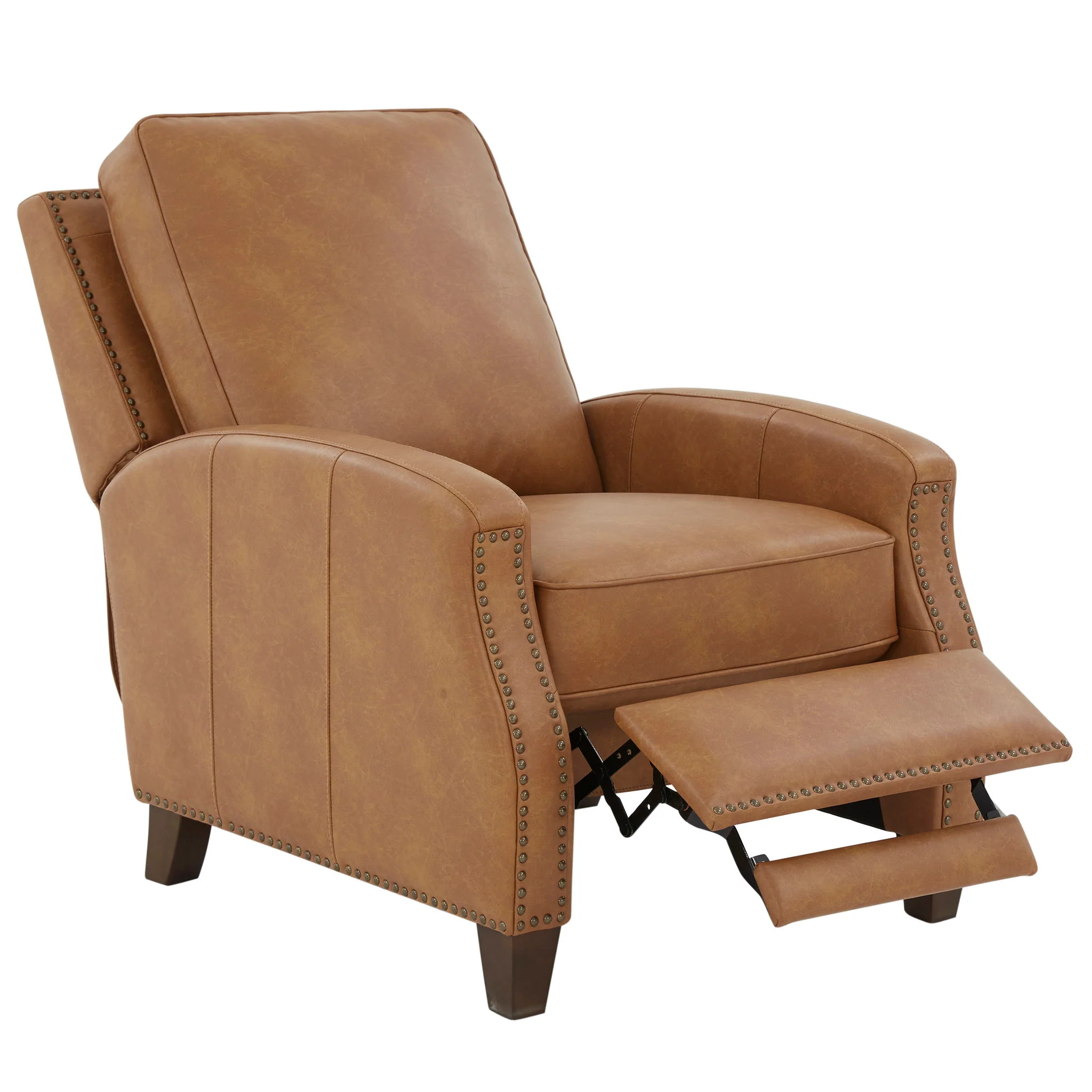 Jack - Push Back Recliner With Track Arms And Nailhead Accents - Image 4