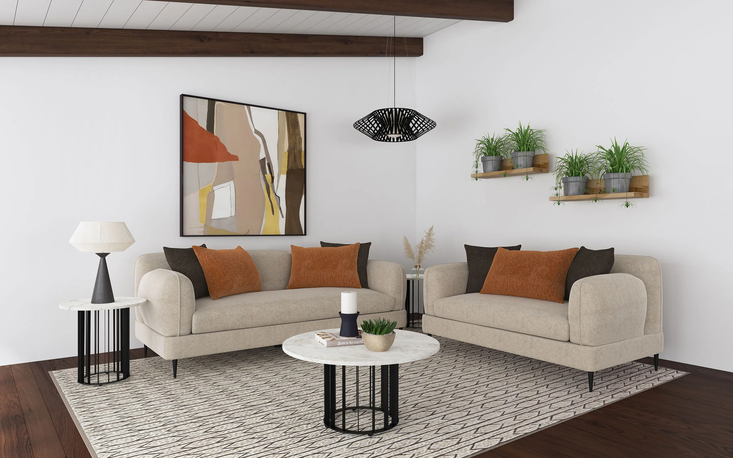 Jade Chenille Upholstered Sculpted Track Arm Sofa Latte - Image 13