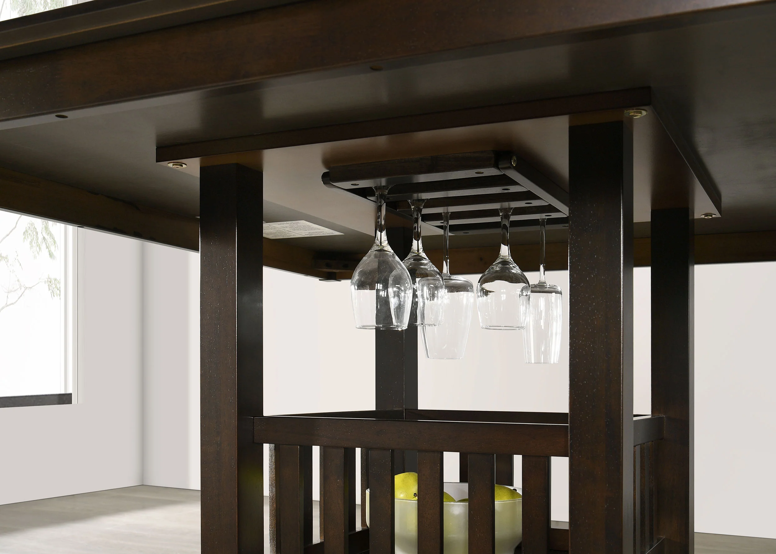 Jaden Square Counter Height Dining Table, Espresso - Image 8