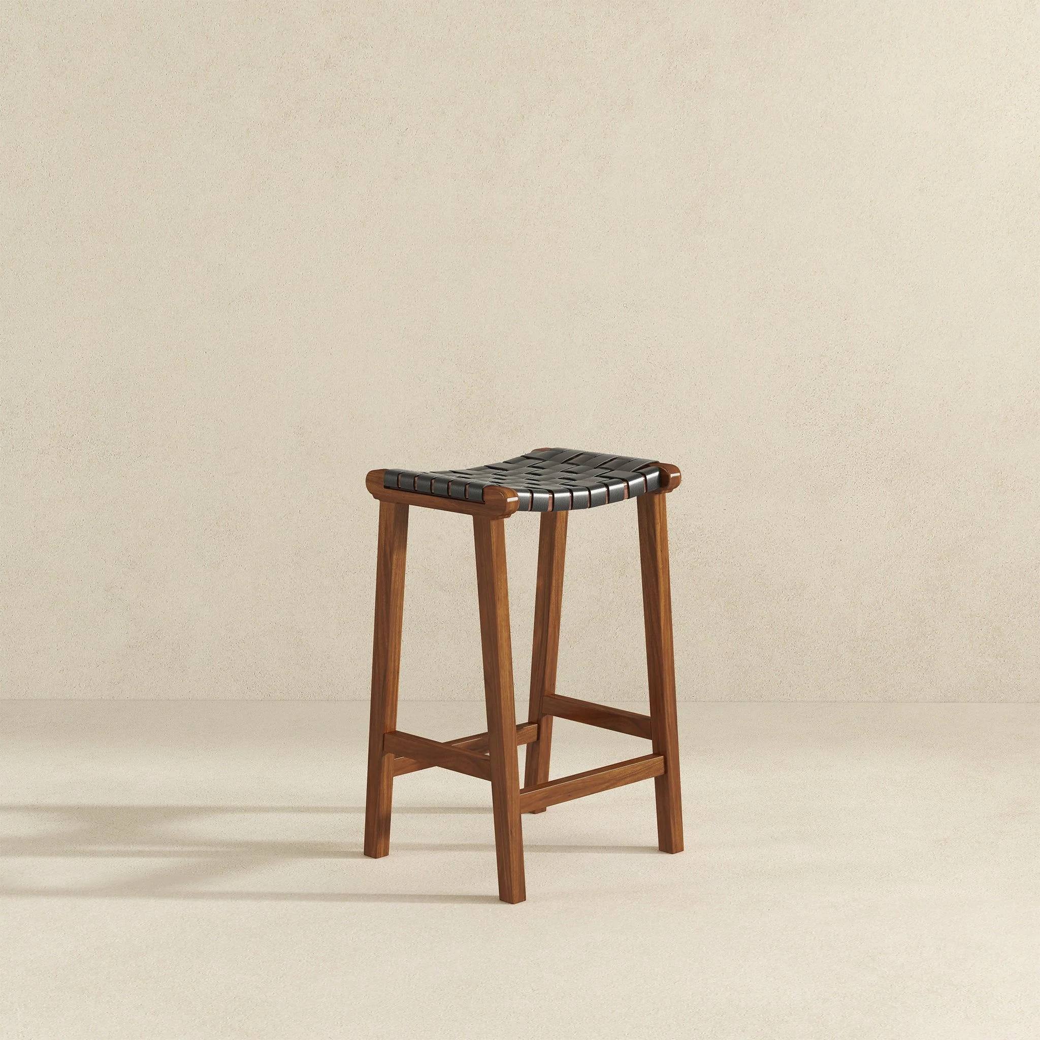 James - Mid-Century Modern Genuine Counter Stool - Image 8