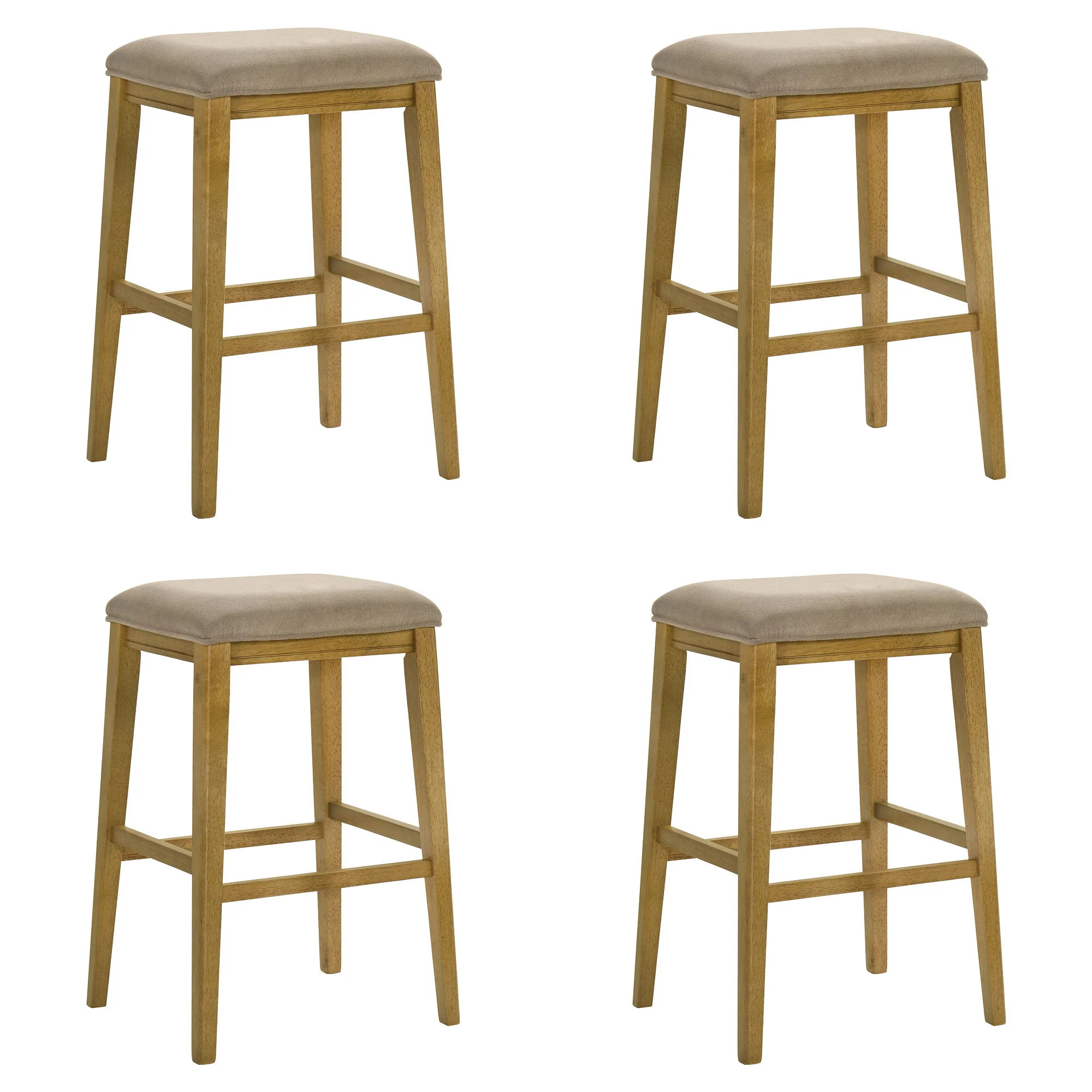 Jane - Contemporary Transitional Wood Bar Height Kitchen Bar Stool - Image 6