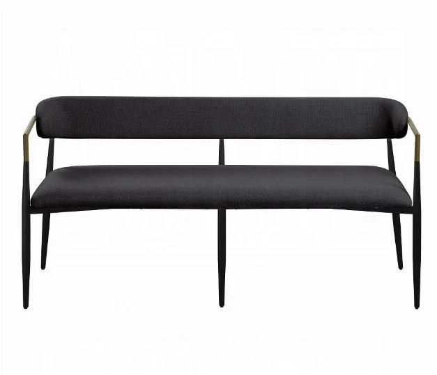 Jaramillo - Chenille Bench - Black - Image 4