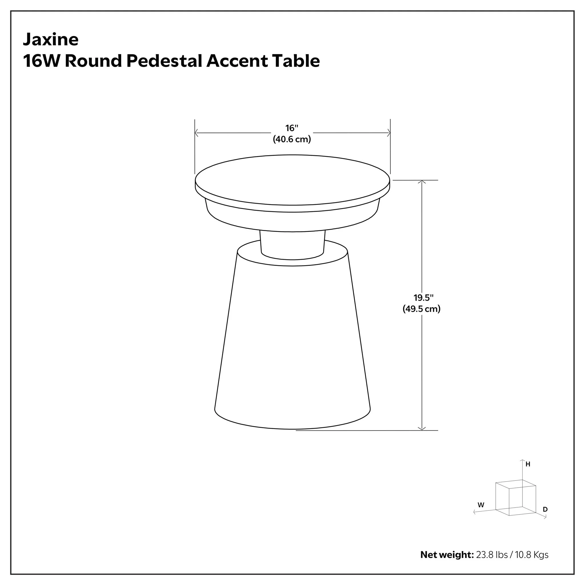 Jaxine - Side Table - Black / Gold - Image 5