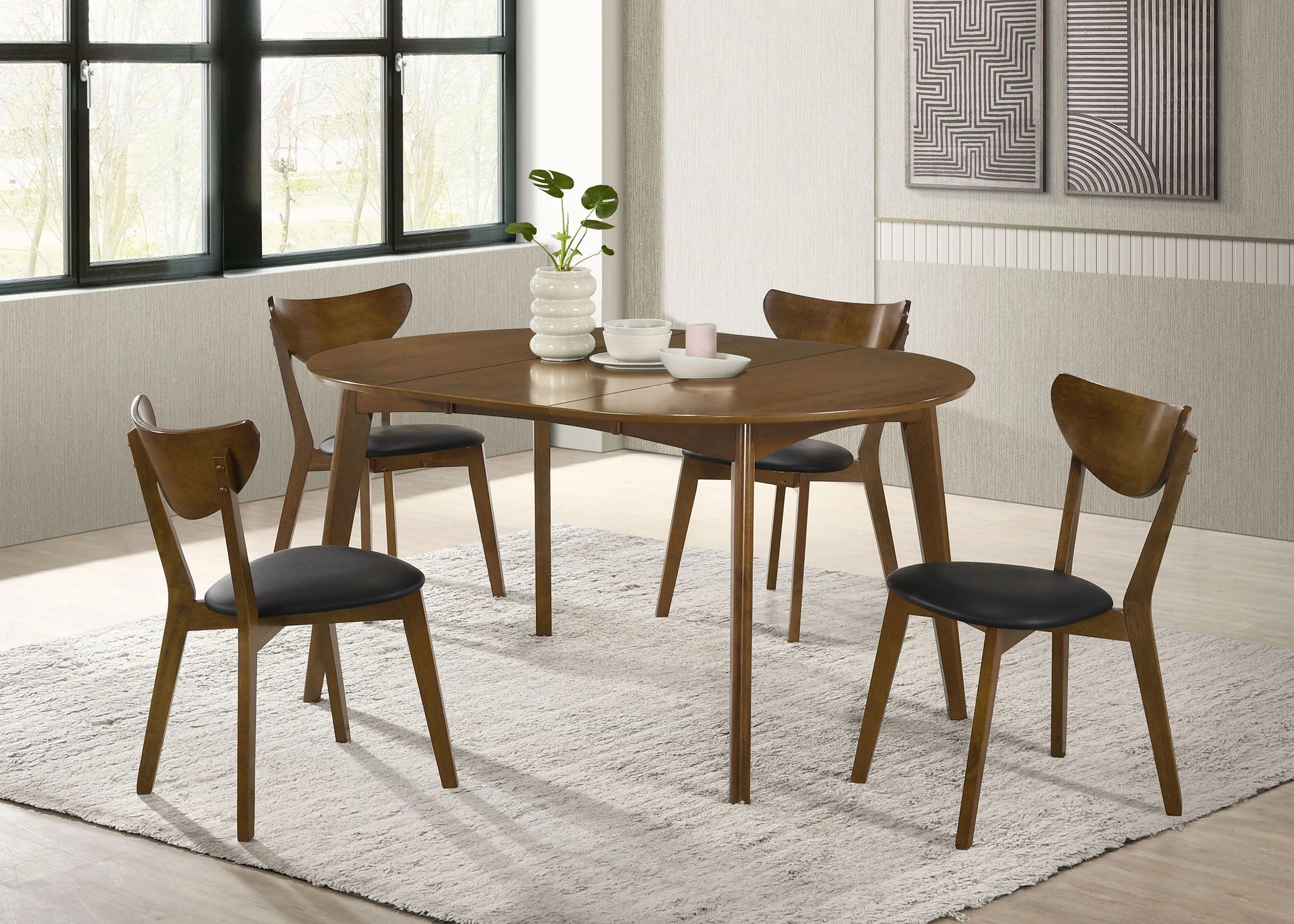 Jedda Wood Dining Side Chair Dark Walnut (Set of 2) - Image 13