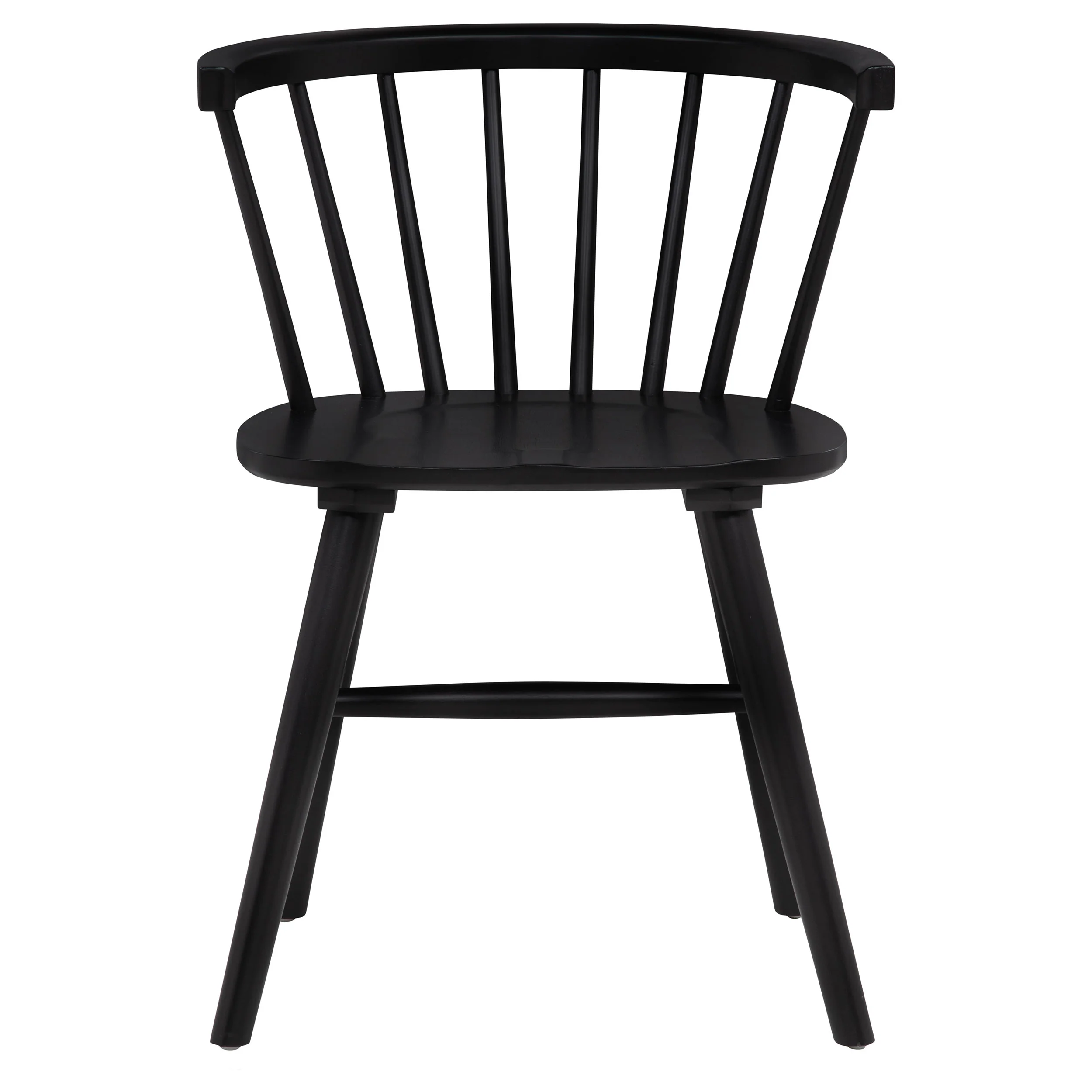 Jeffries Windsor Wood Dining Side Chair Black Set of 2 - Image 2