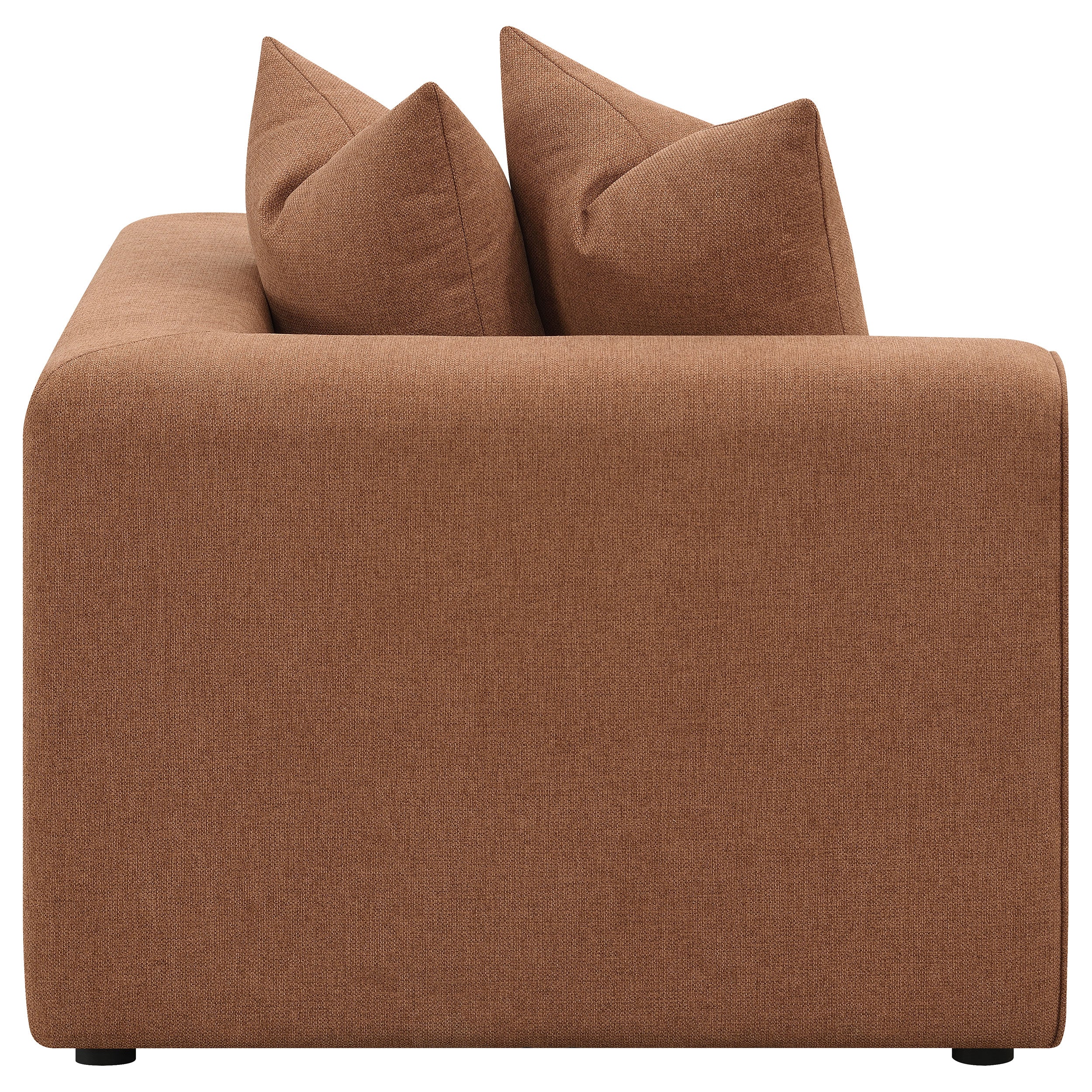 Jennifer Upholstered Corner Chair in Terracotta - Image 10