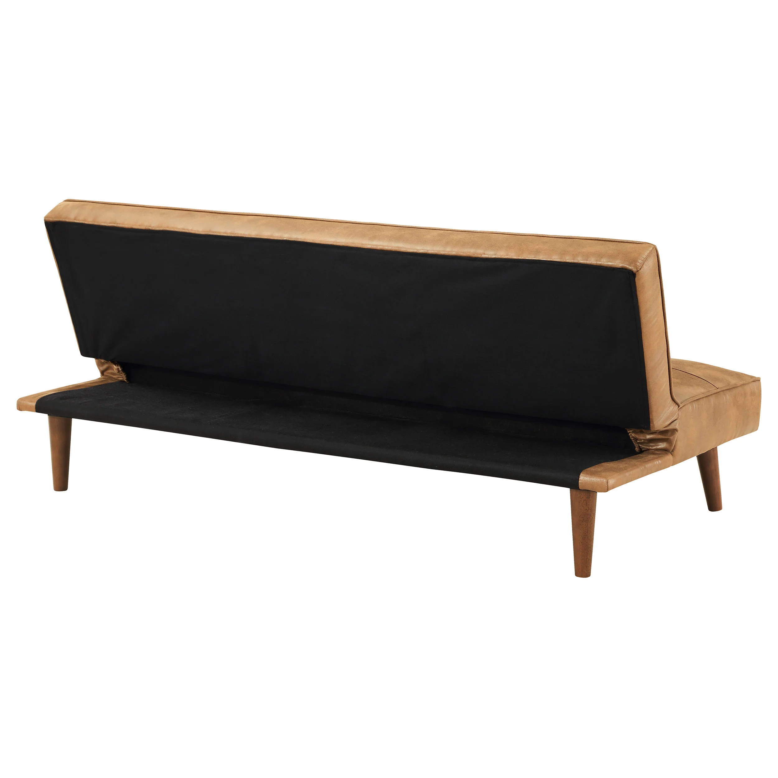 Jenson Upholstered Tufted Convertible Sofa Bed Saddle Brown - Image 10