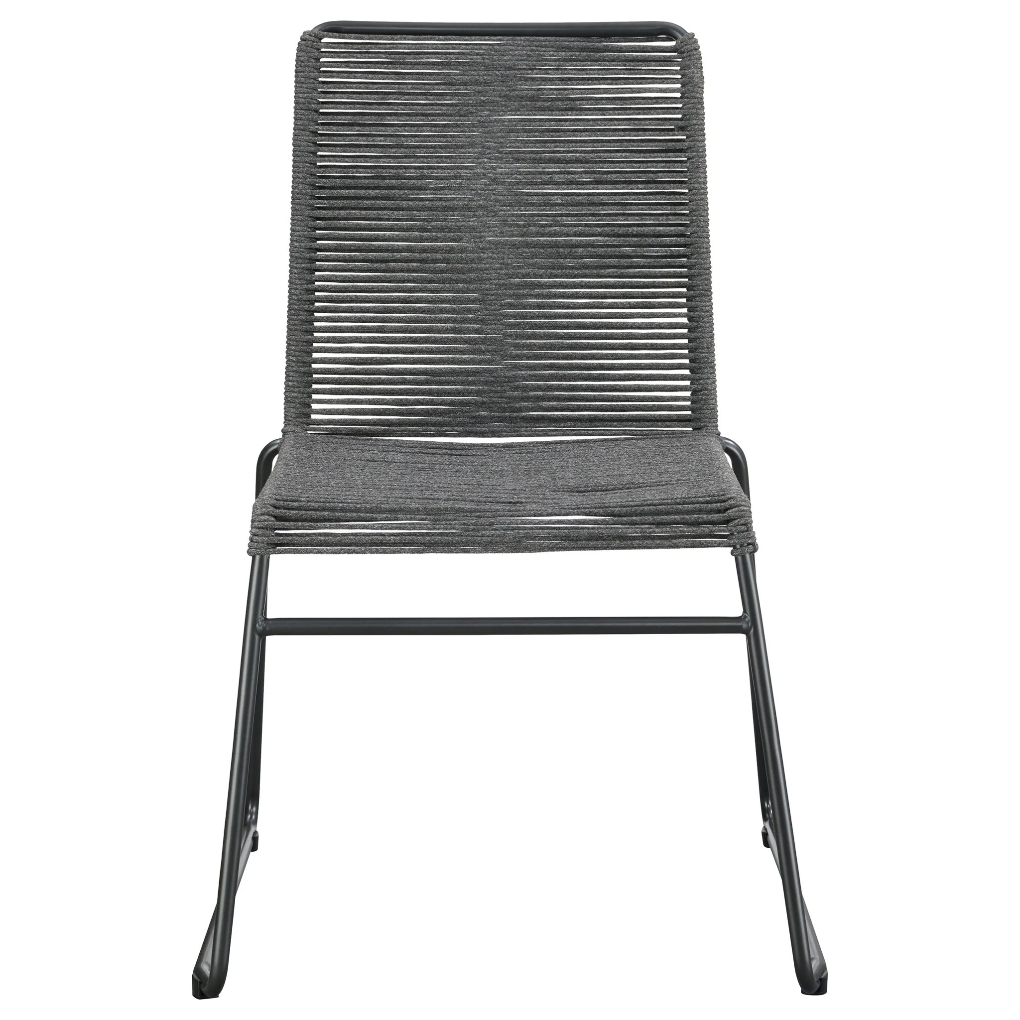 Jerome - Stackable Side Chair (Set of 2) - Charcoal - Image 2