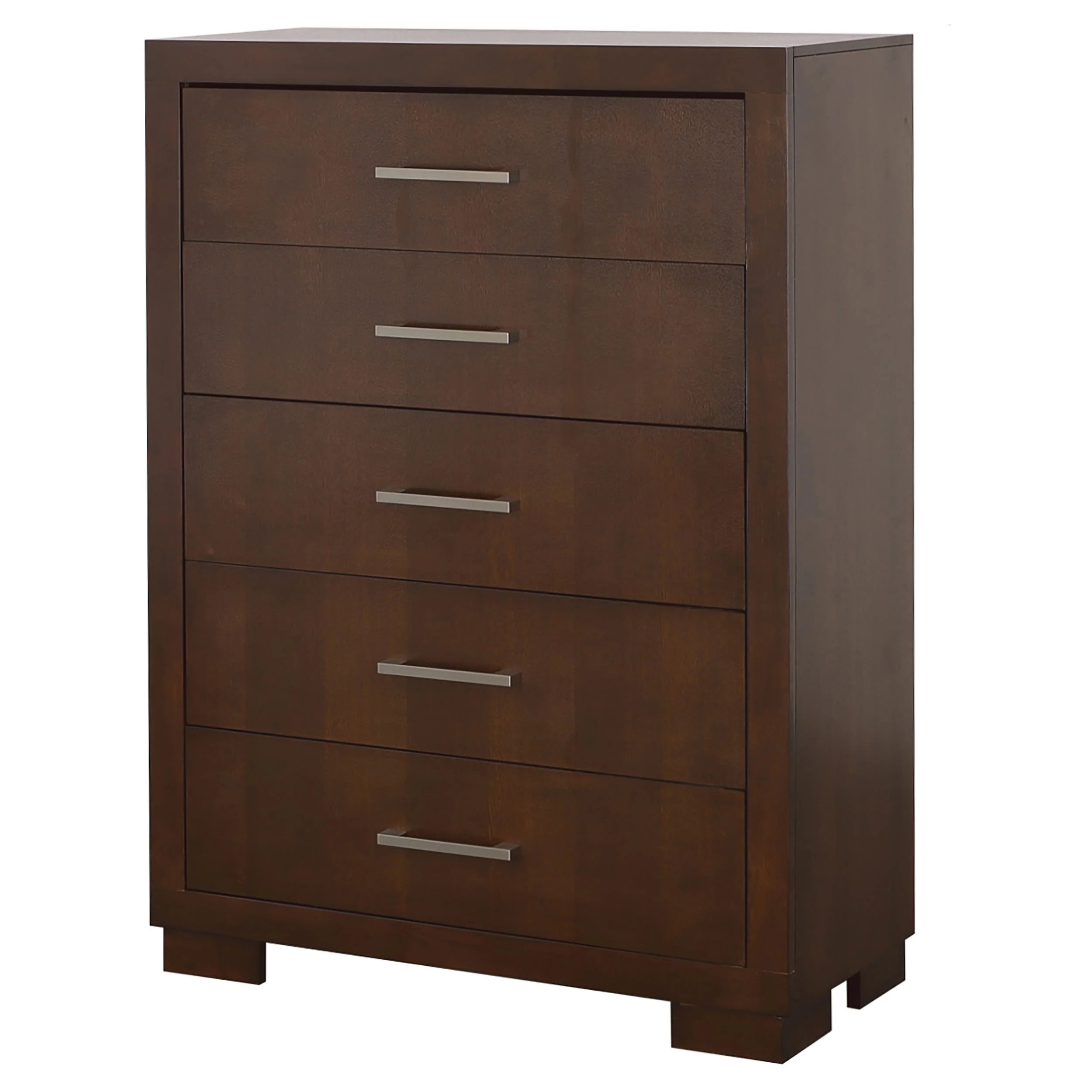 Jessica 5-Drawer Chest in Cappuccino - Image 4