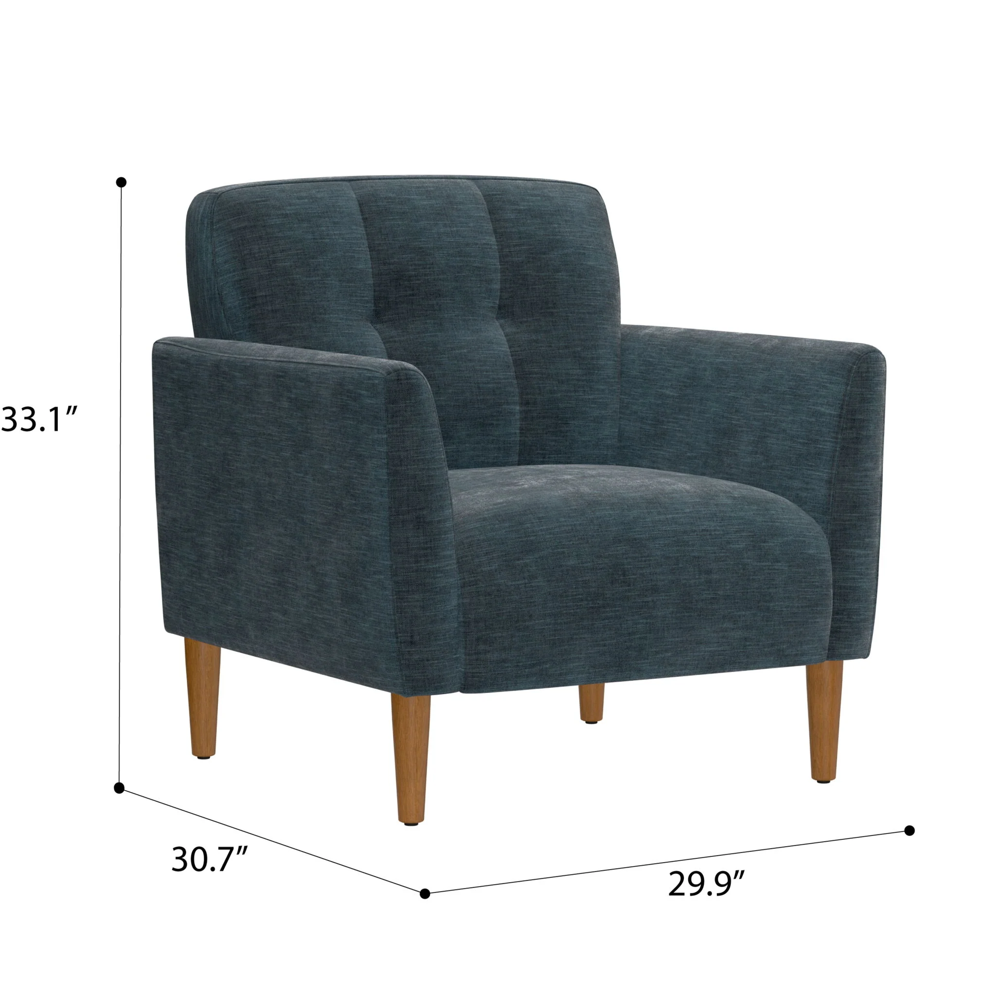 Accent Chair, Transitional - Blue - Image 6