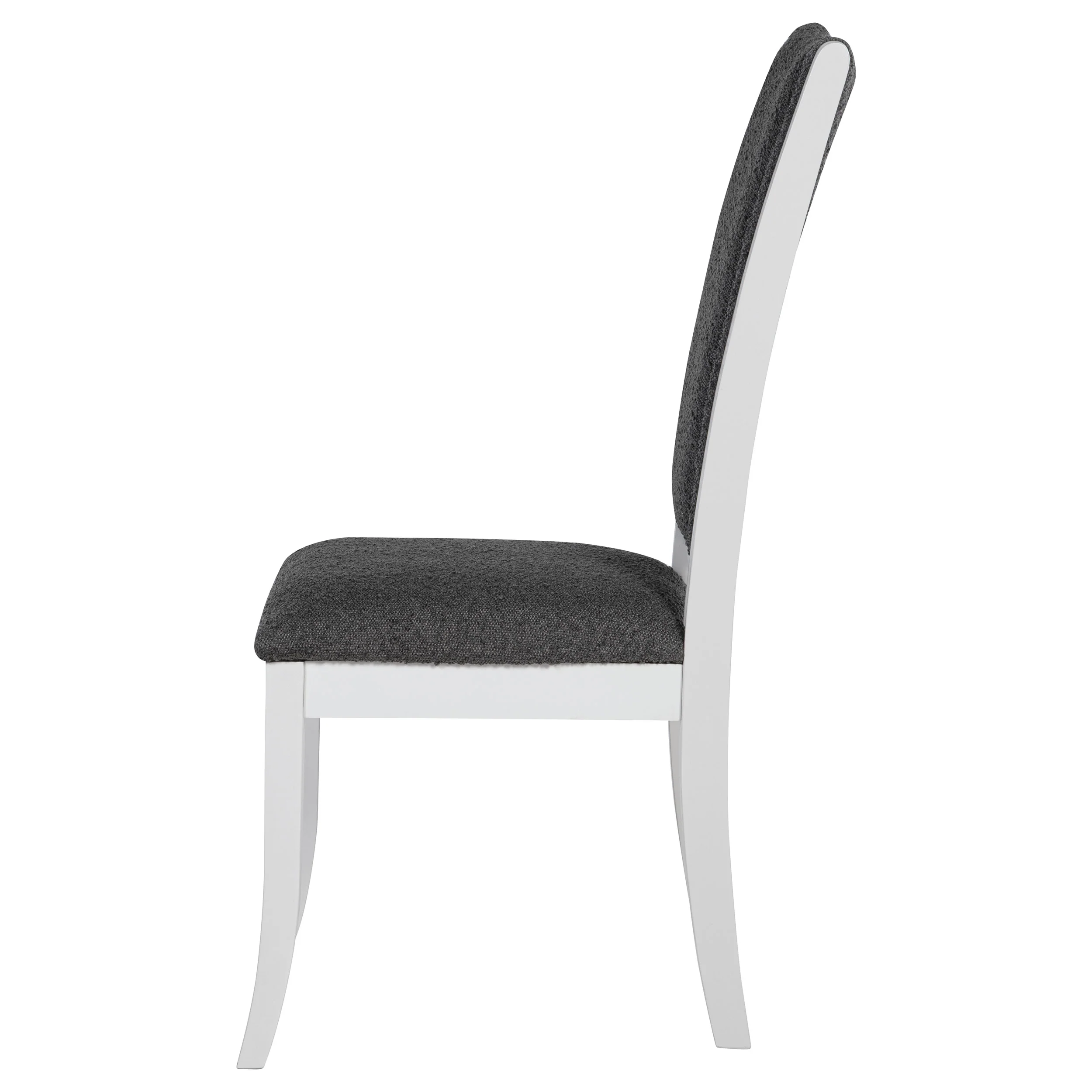 Judd Upholstered Dining Side Chair Pearl White Set of 2 - Image 6