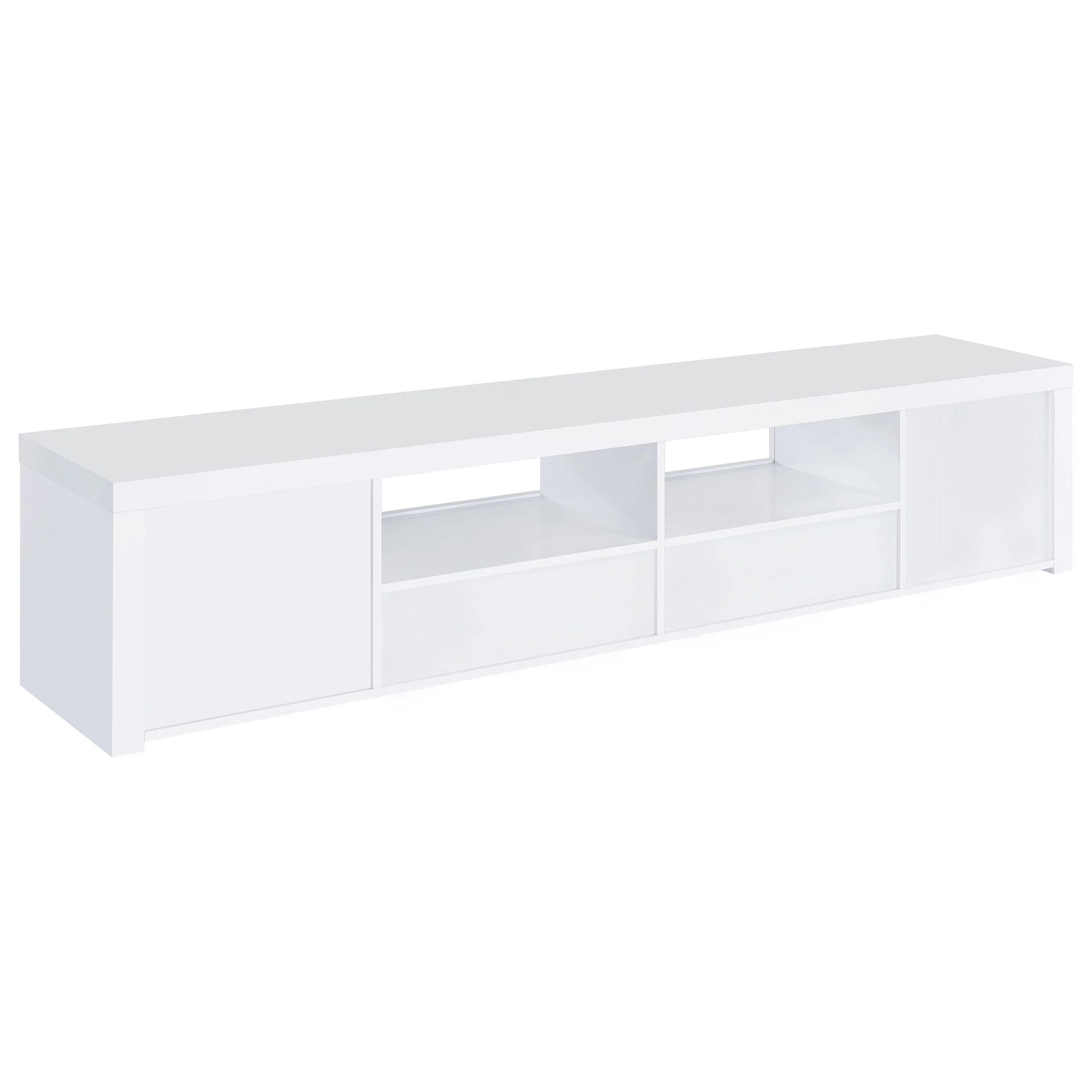 Jude 79-inch TV Stand in White High Gloss - Image 7