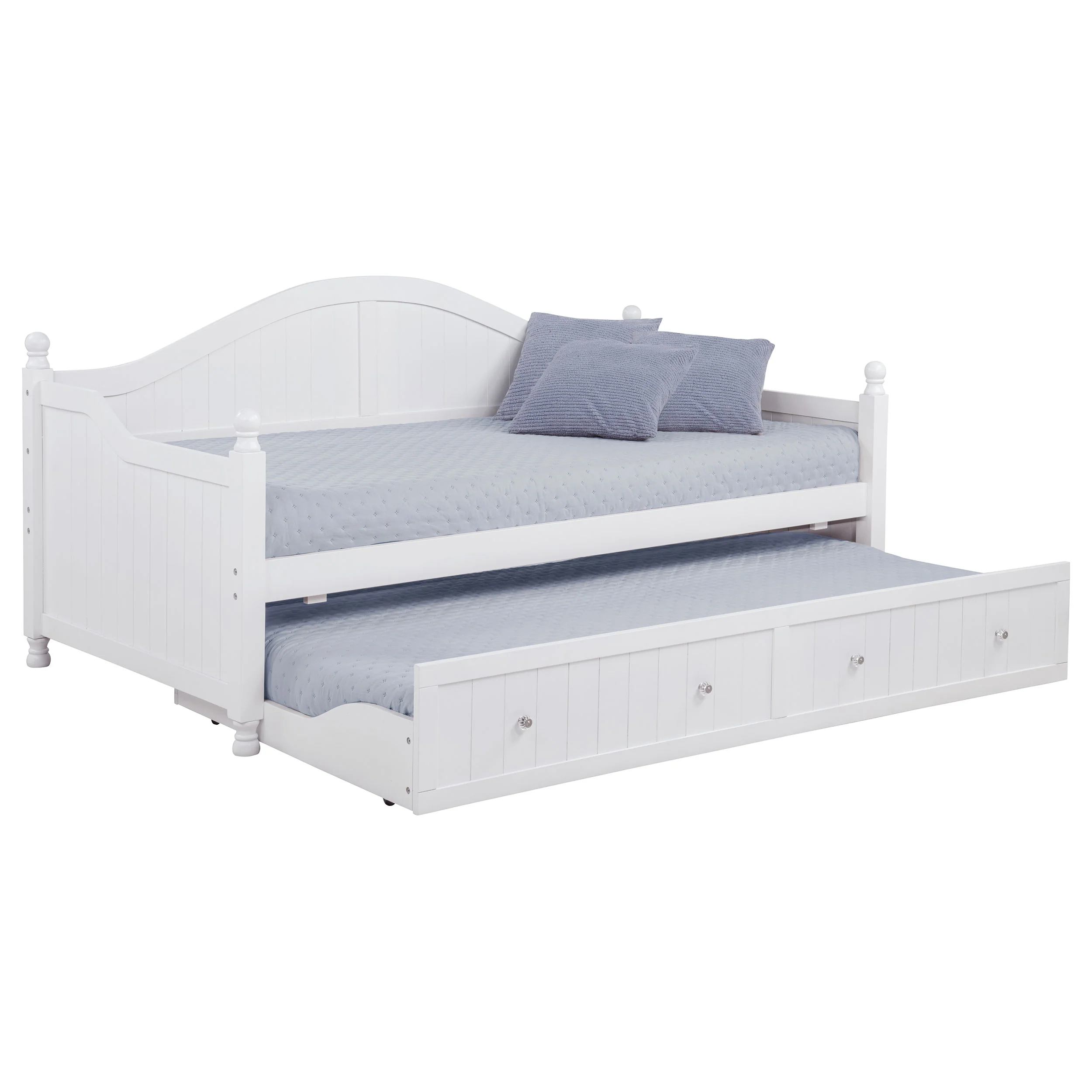 Julie Ann Wood Twin Daybed with Trundle - White - Image 2