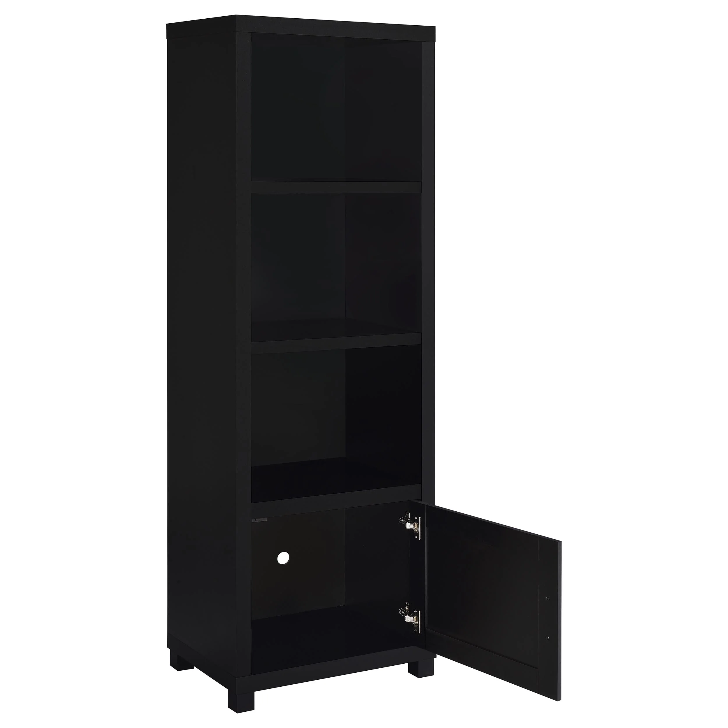 Jupiter 3-Piece Entertainment Center 79-inch TV Stand Black - Image 3