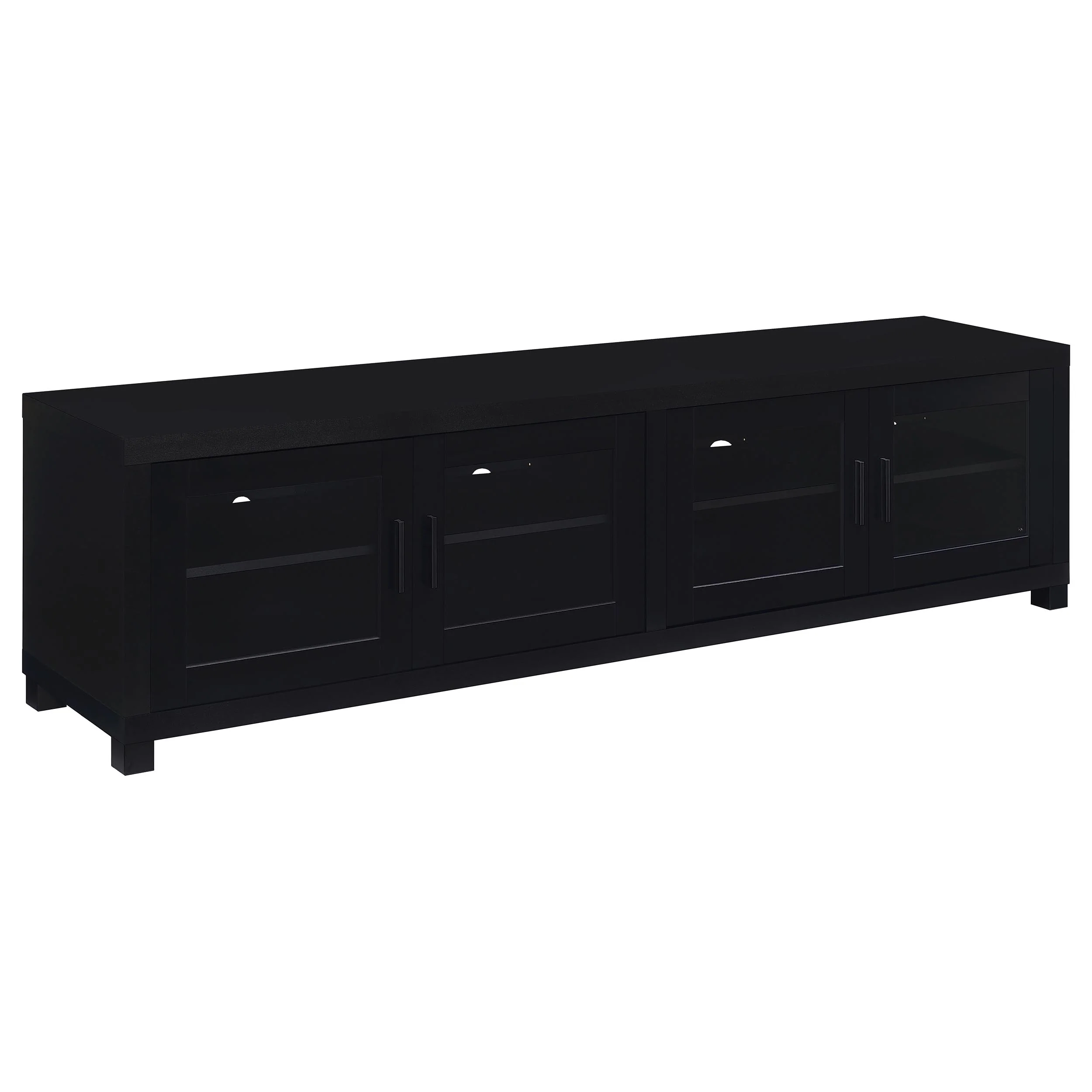 Jupiter 3-Piece Entertainment Center 79-inch TV Stand Black - Image 8