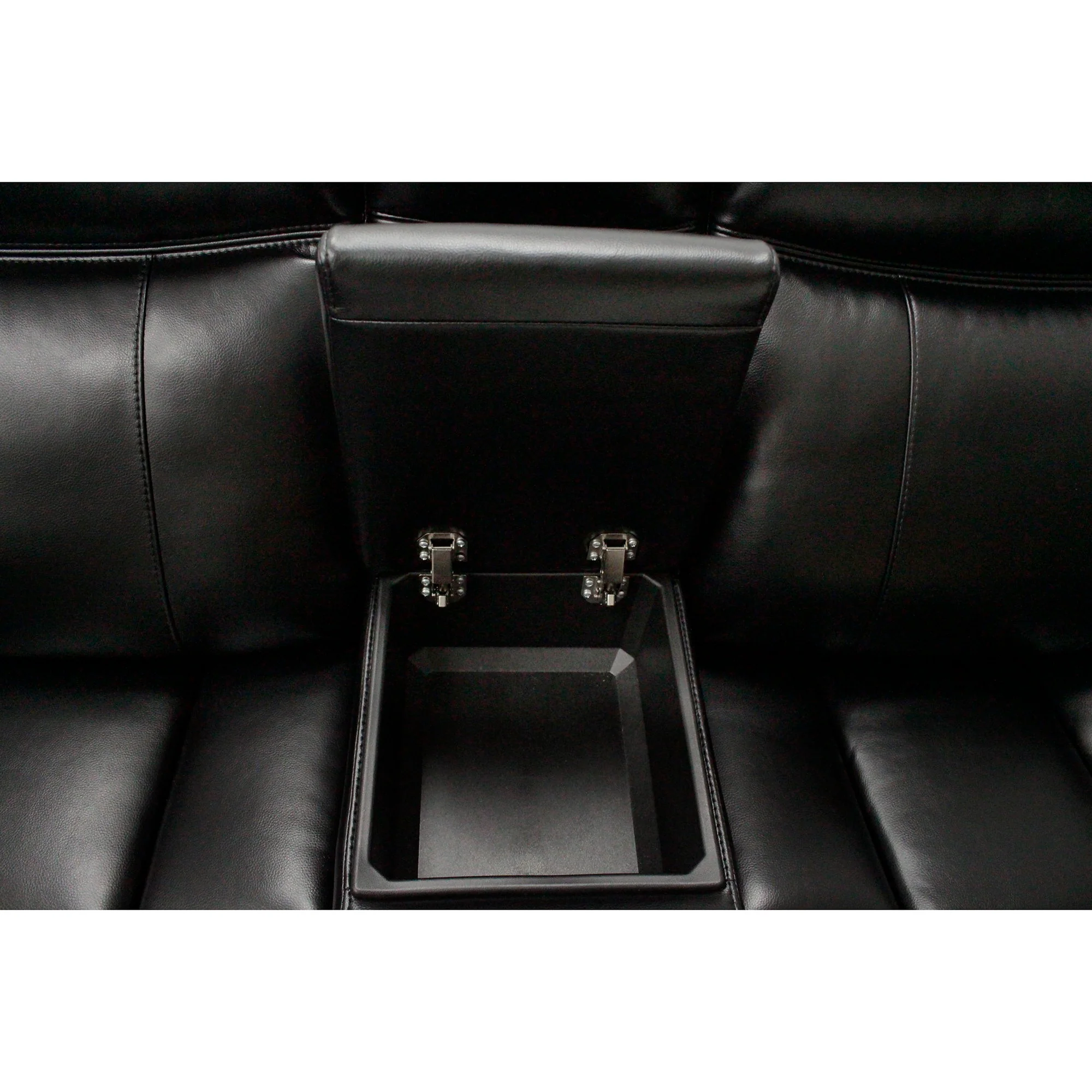 Jupiter - Leather Sectional - Black - Image 3