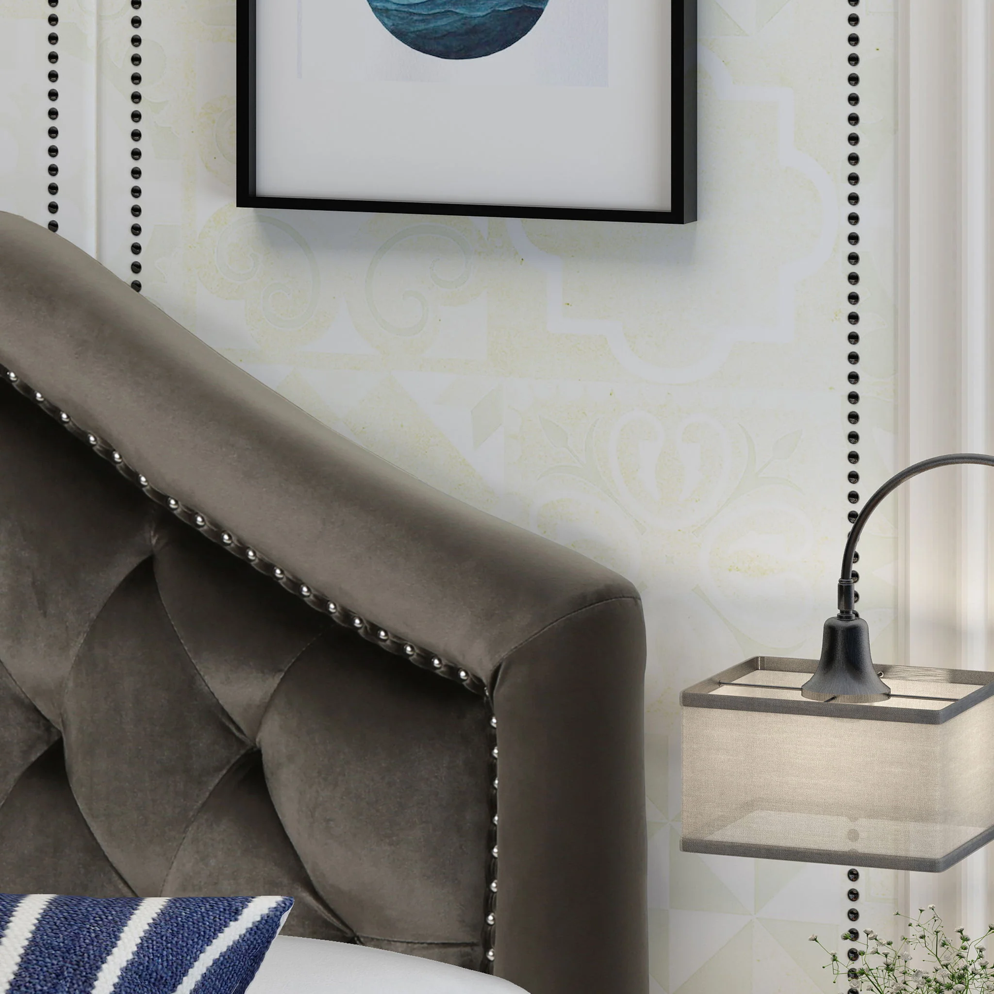 Kaarina - Contemporary Tufted Fabric Headboard - Image 27