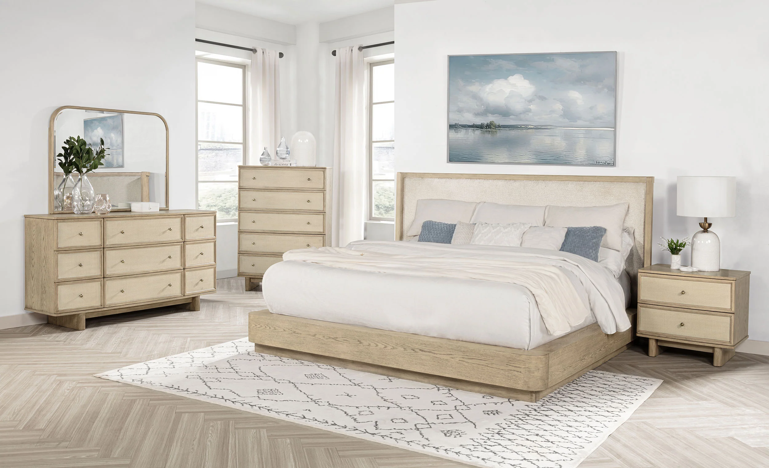 Kailani Dresser Mirror - Beige Oak - Image 6