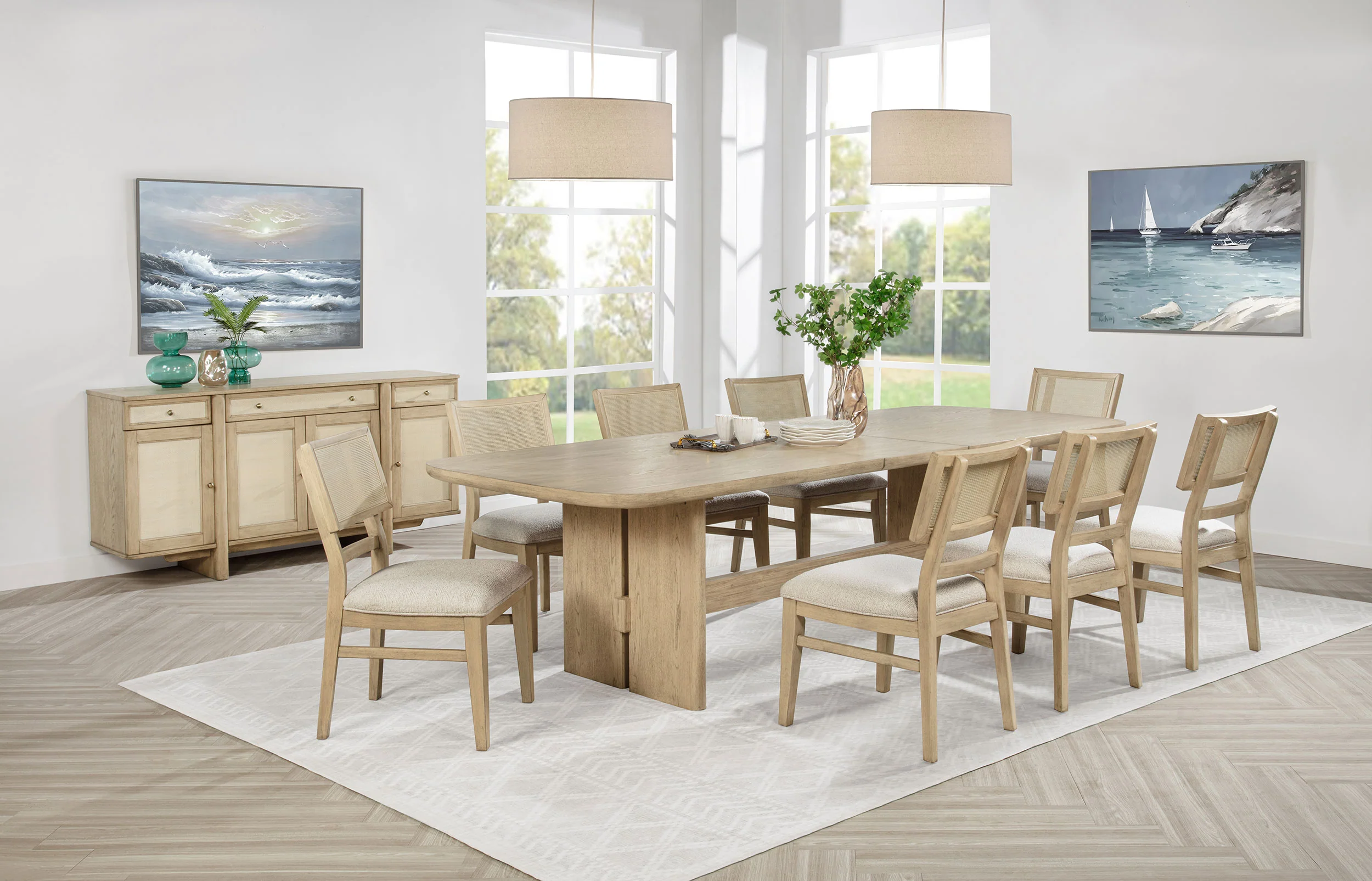 Kailani Rattan Cane Dining Side Chair, Beige Oak (Set of 2) - Image 16