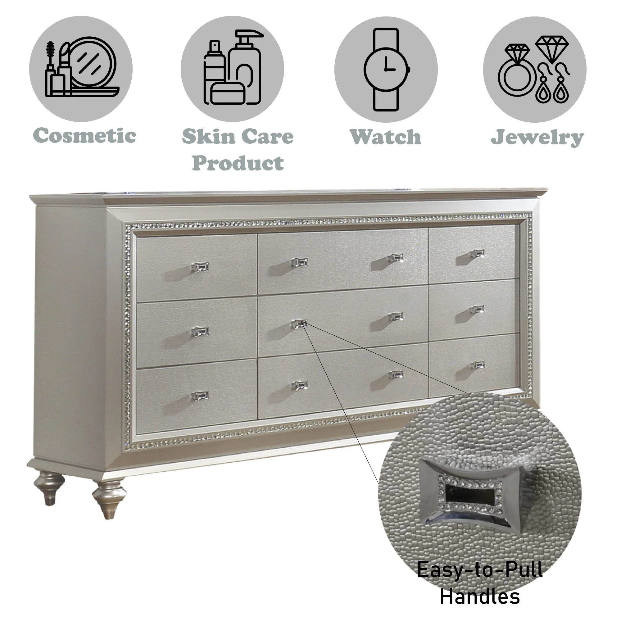 Kaitlyn - Elegant Design Dresser - Image 5
