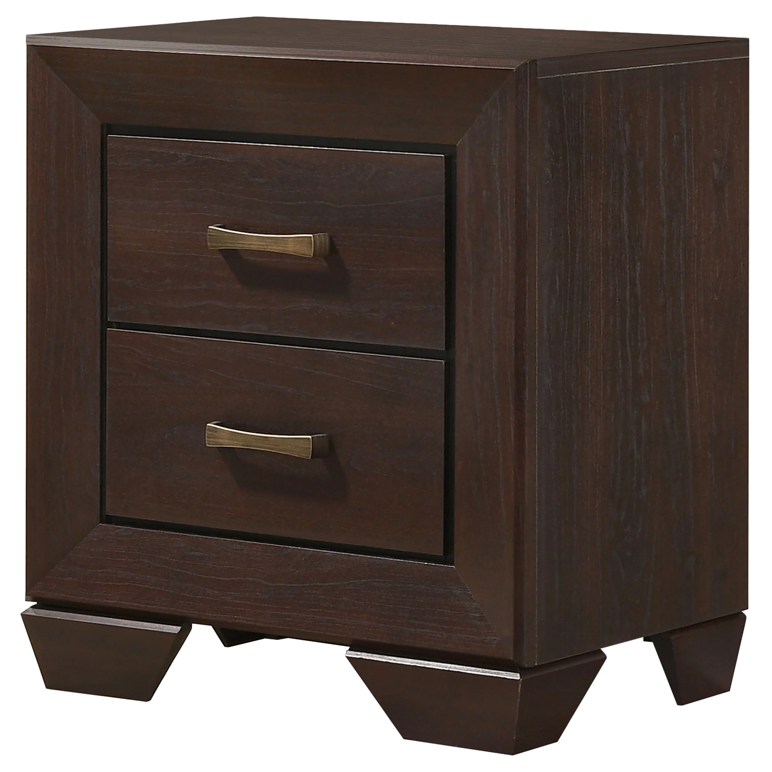 Kauffman 2-Drawer Nightstand in Dark Cocoa - Image 5
