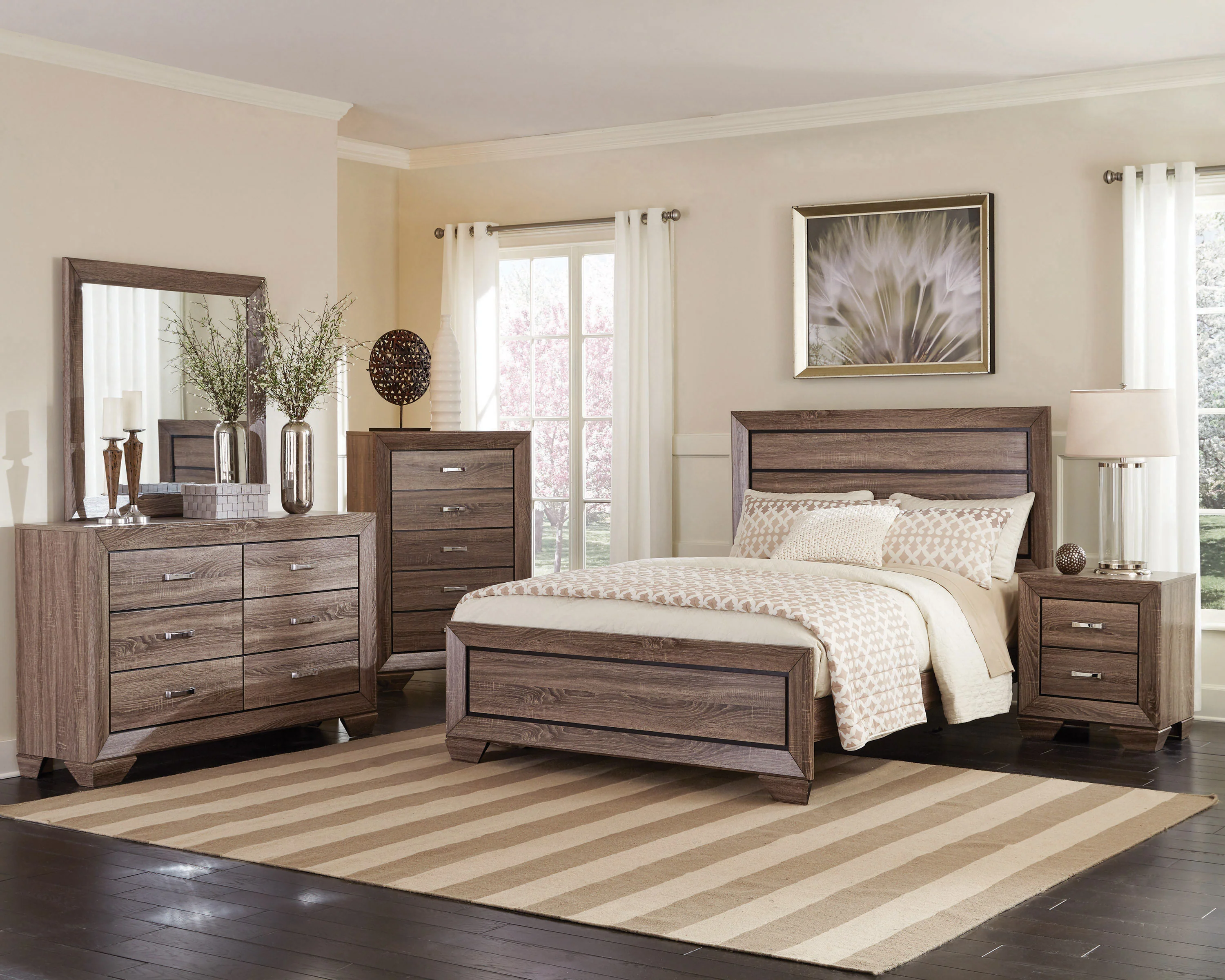 Kauffman Dresser Mirror in Washed Taupe - Image 3