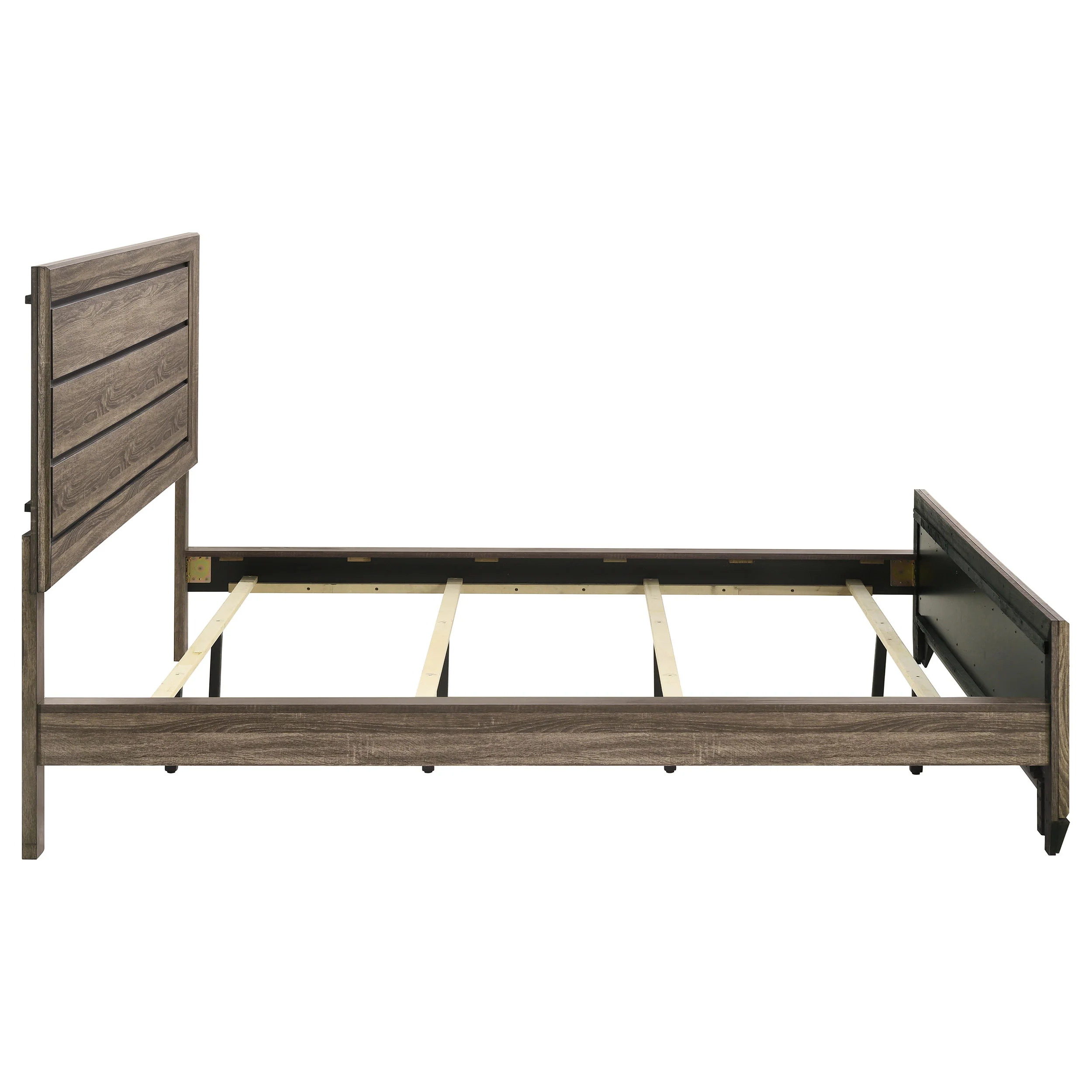 Kauffman Wood California King Panel Bed in Washed Taupe - Image 6