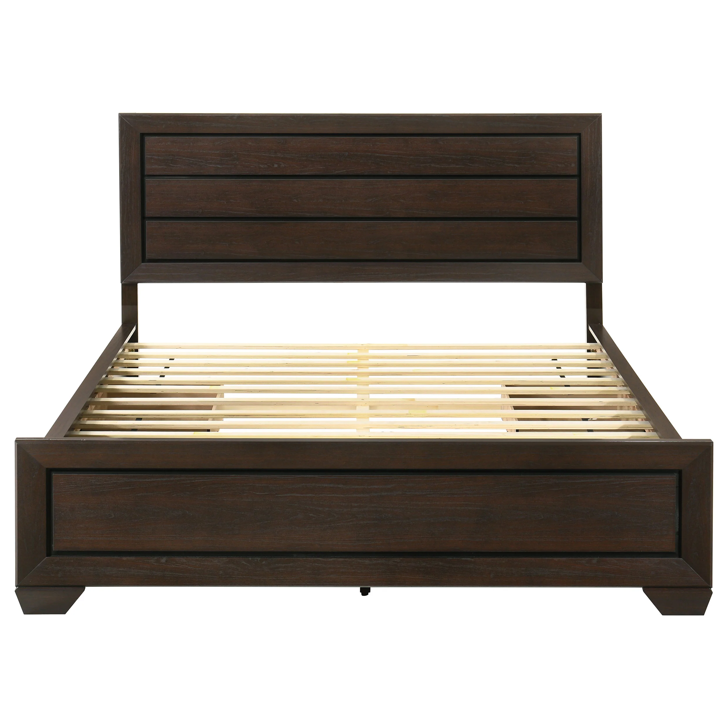 Kauffman Wood California King Storage Panel Bed Dark Cocoa - Image 6