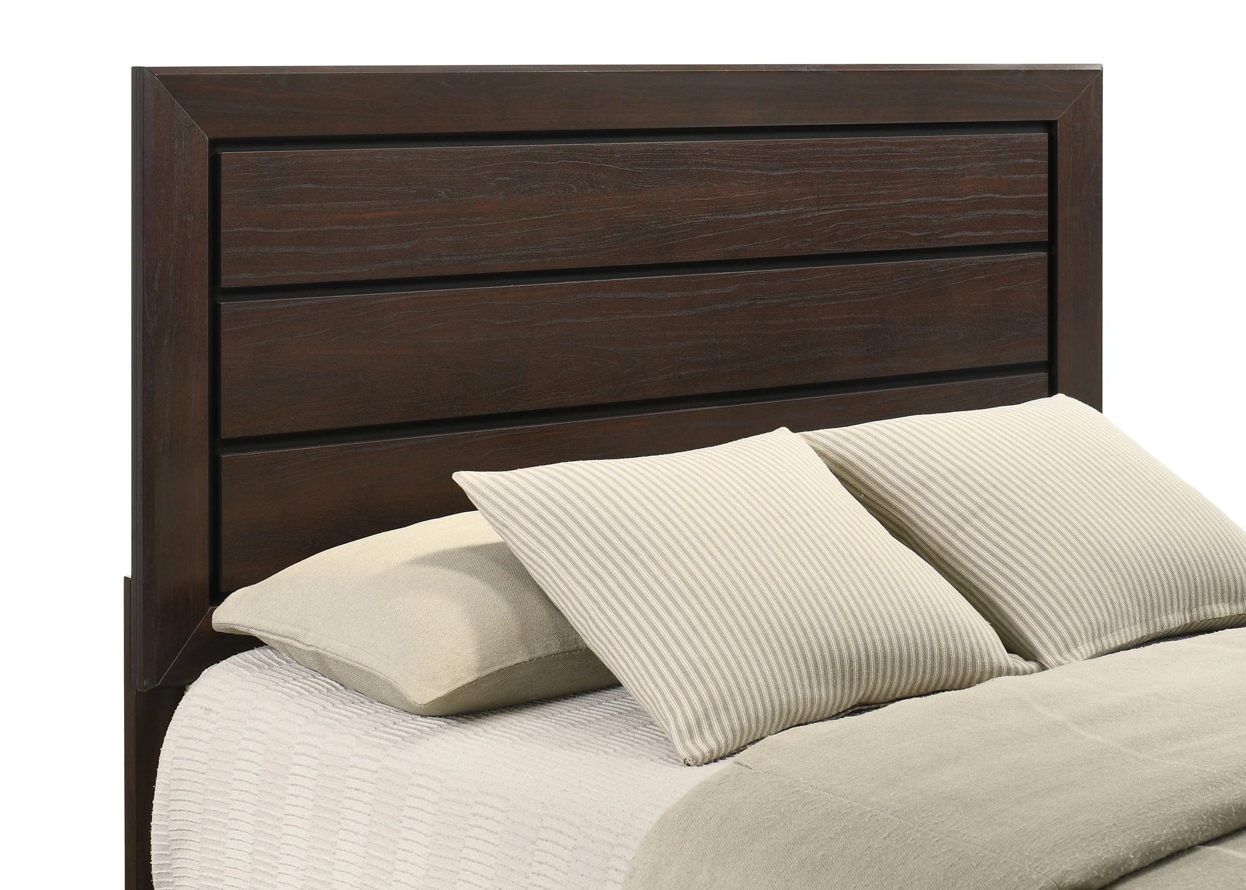 Kauffman Wood Queen Panel Bed in Dark Cocoa - Image 5