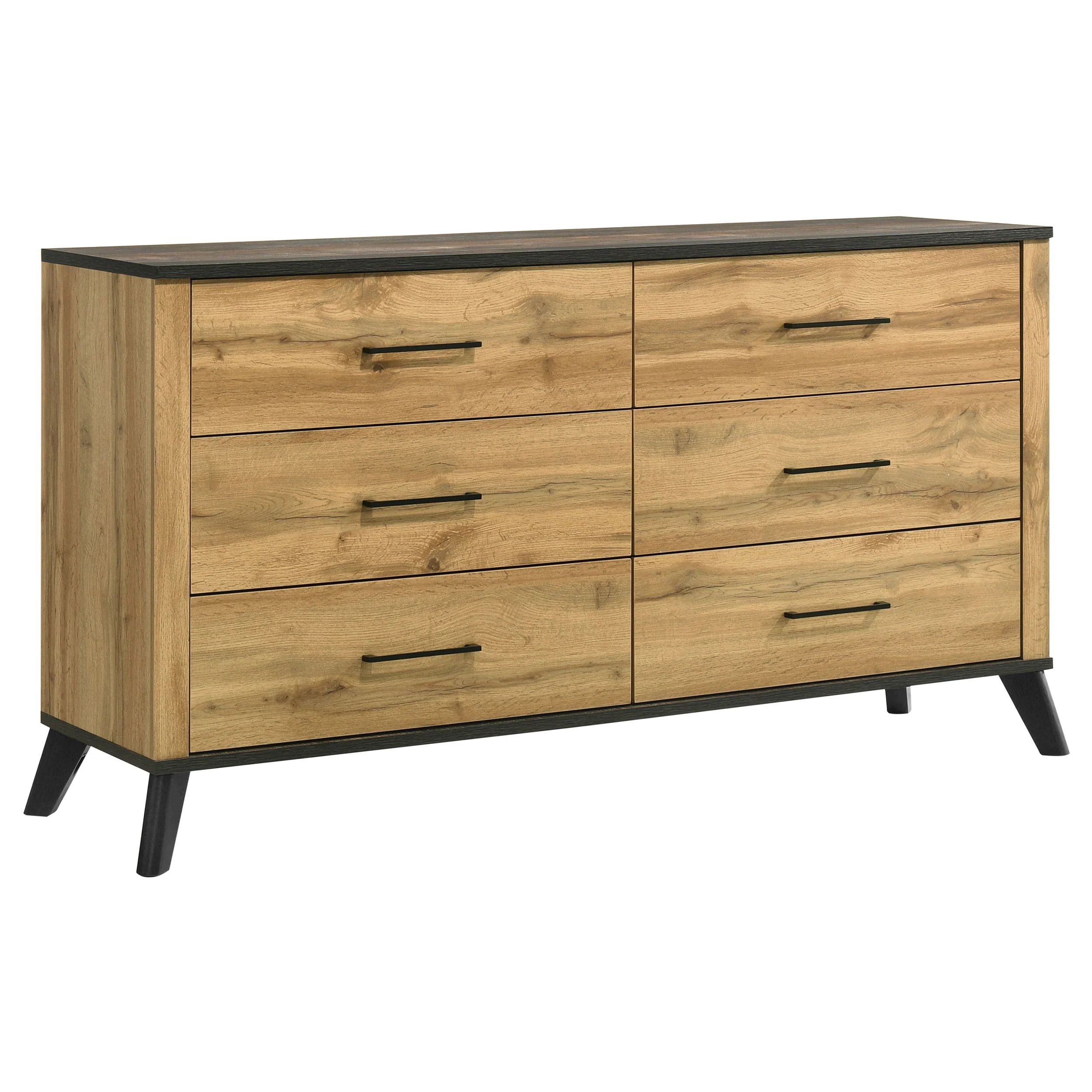 Kaywood 6-Drawer Dresser, Natural Pine