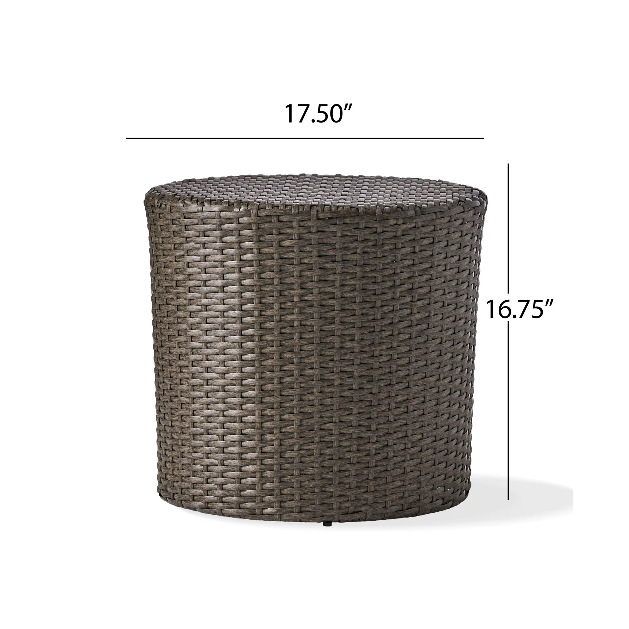 Keaton - Barrel Side Table - Gray - Image 5